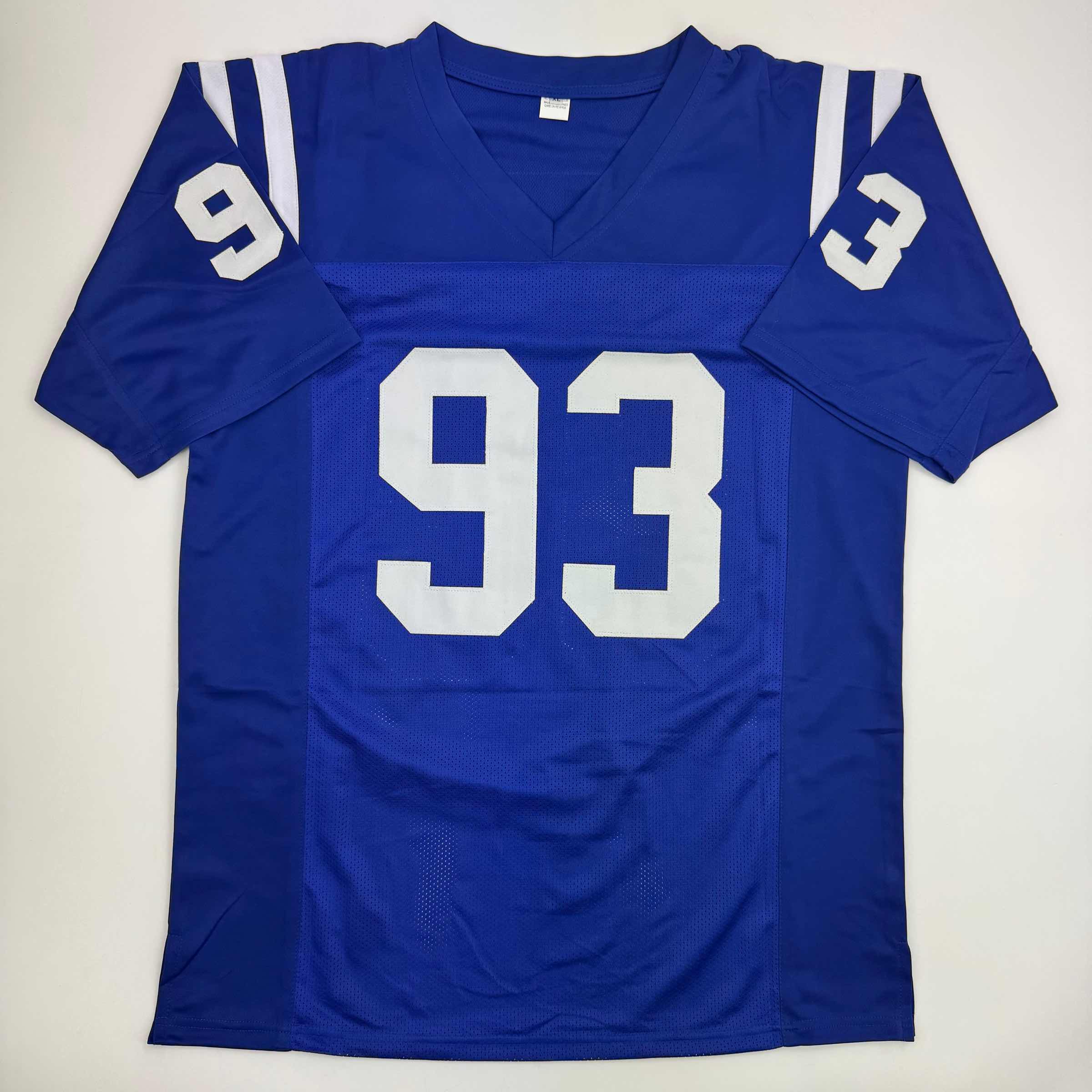 autographed-signed-dwight-freeney-indianapolis-blue-football-jersey-beckett-bas-coa