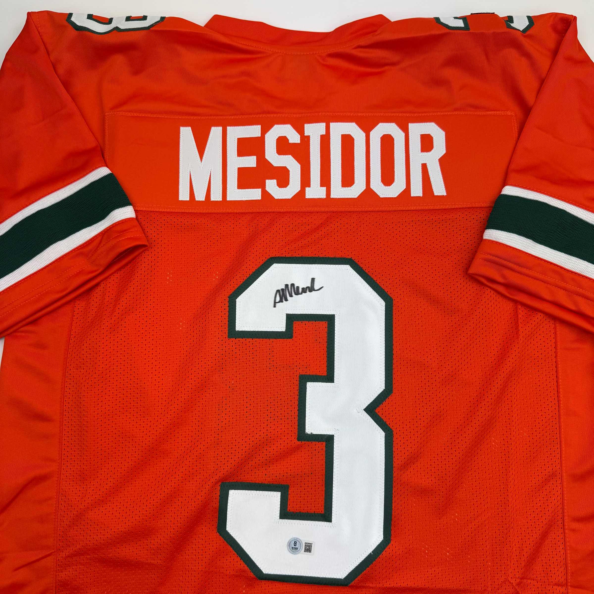 autographed-signed-akheem-mesidor-miami-orange-college-football-jersey-beckett-bas-coa