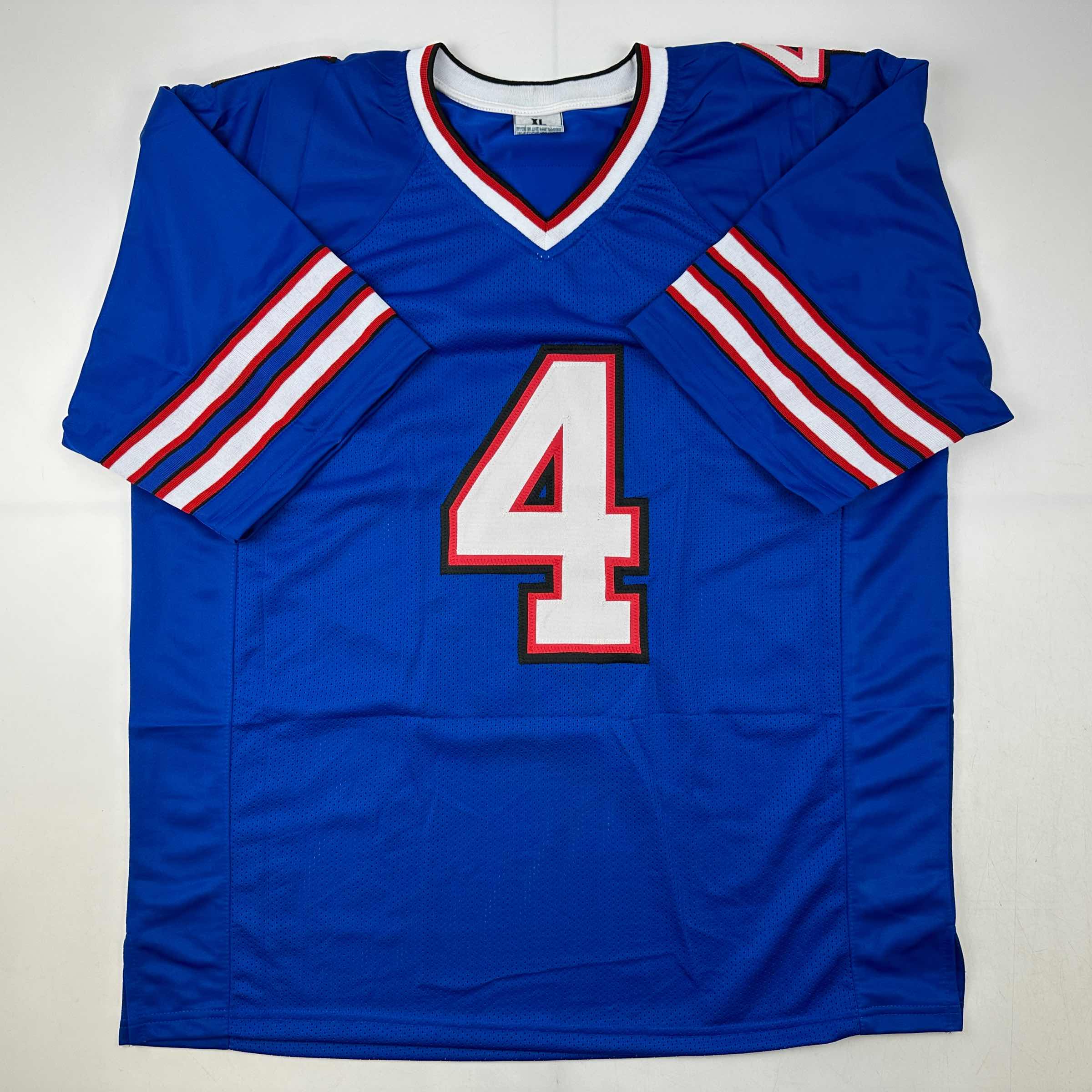 autographed-signed-james-cook-buffalo-blue-football-jersey-beckett-bas-coa