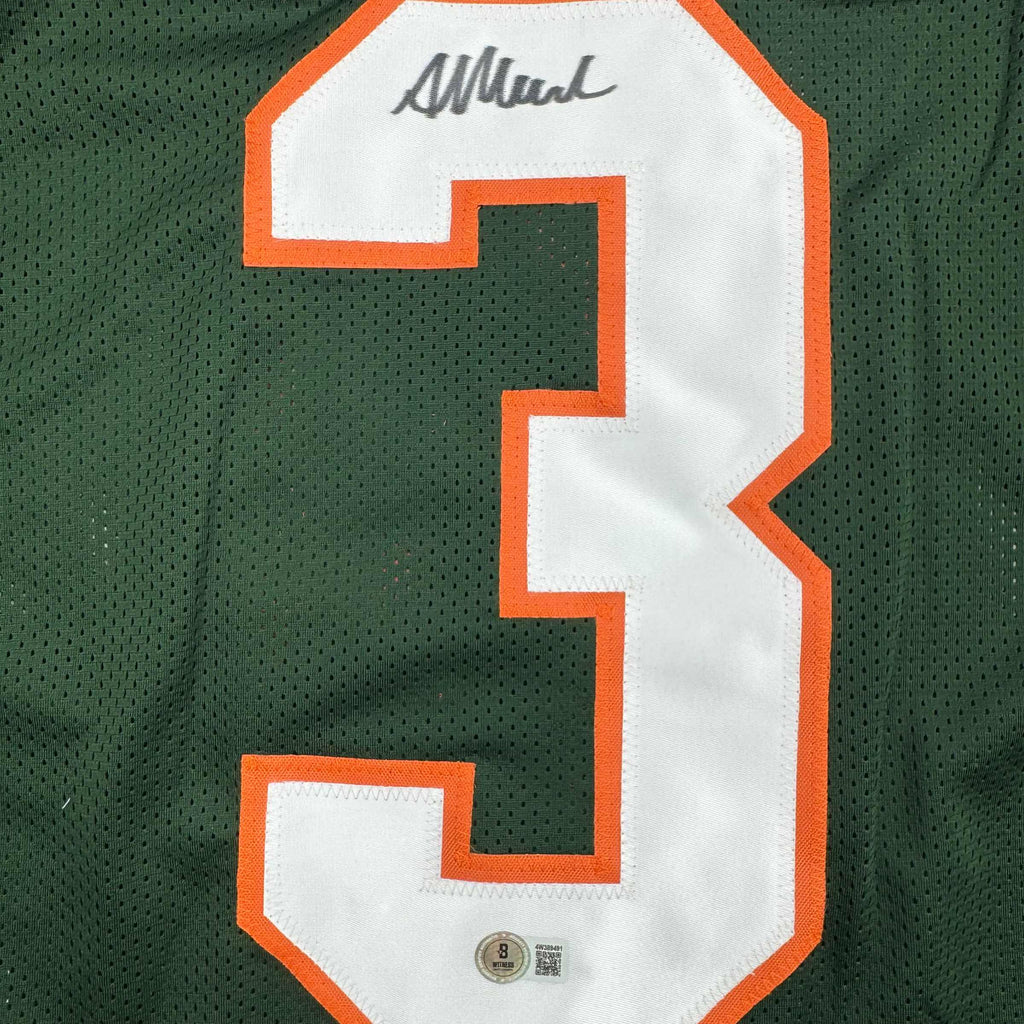 autographed-signed-akheem-mesidor-miami-green-college-football-jersey-beckett-bas-coa