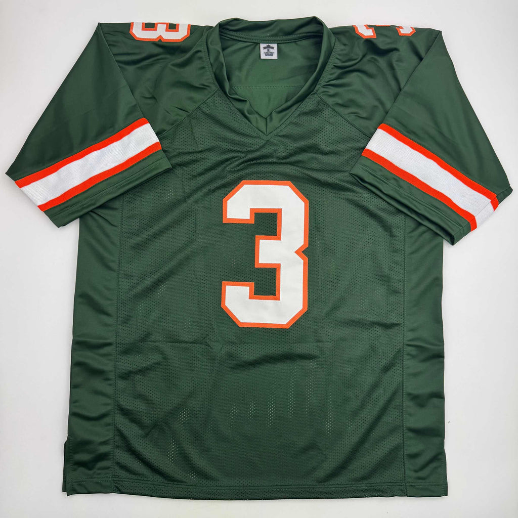 autographed-signed-akheem-mesidor-miami-green-college-football-jersey-beckett-bas-coa
