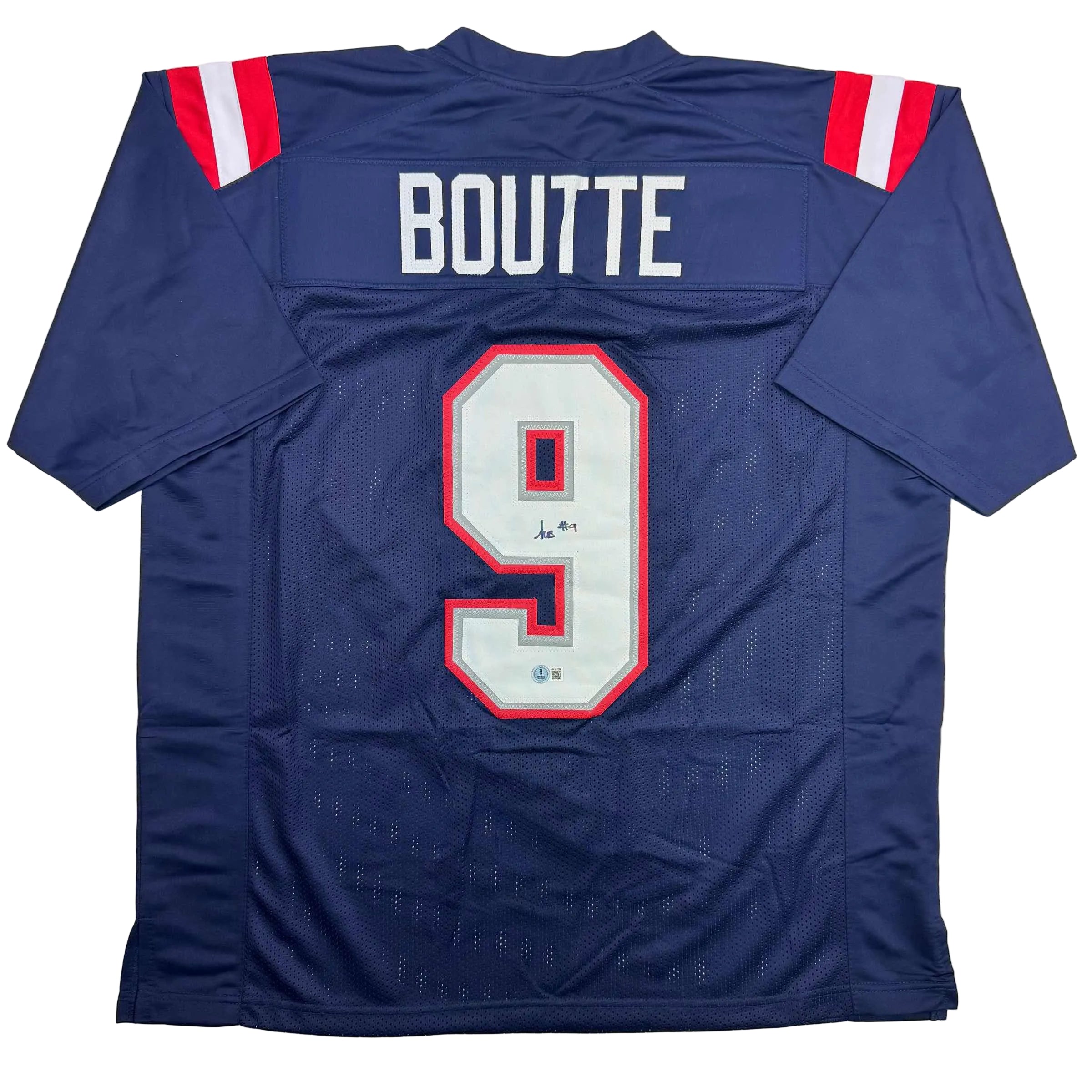 autographed-signed-kayshon-boutte-new-england-blue-football-jersey-beckett-bas-coa