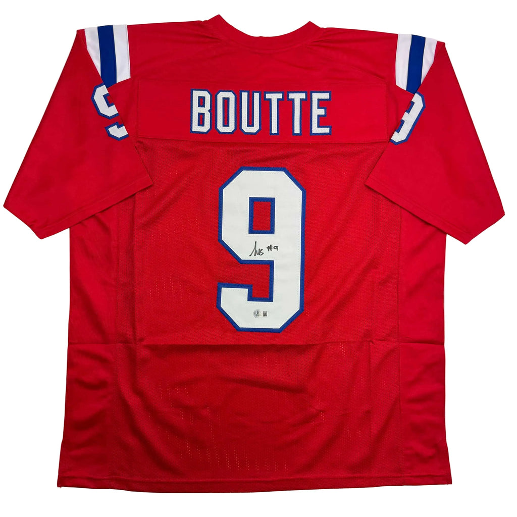 autographed-signed-kayshon-boutte-new-england-red-football-jersey-beckett-bas-coa