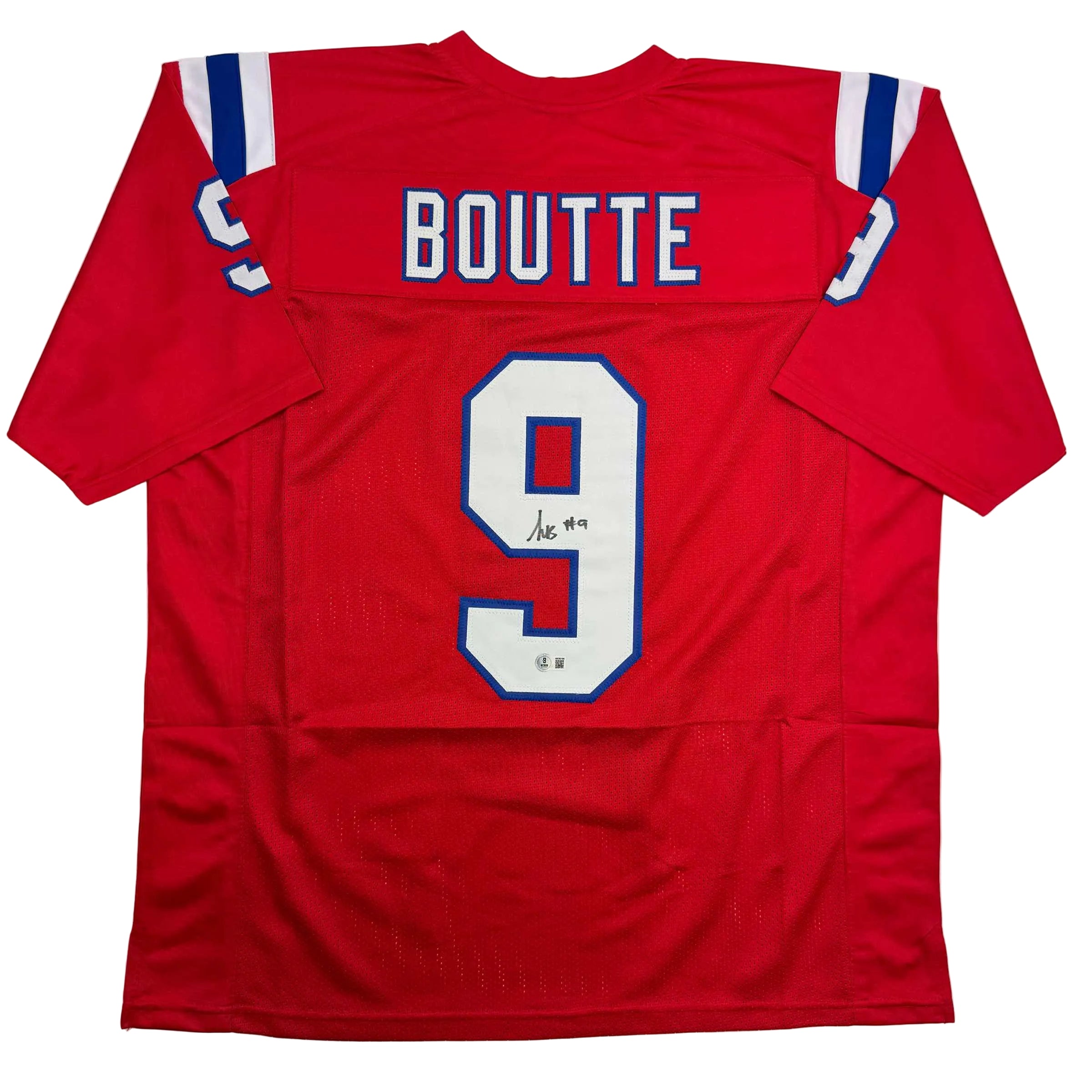 autographed-signed-kayshon-boutte-new-england-red-football-jersey-beckett-bas-coa