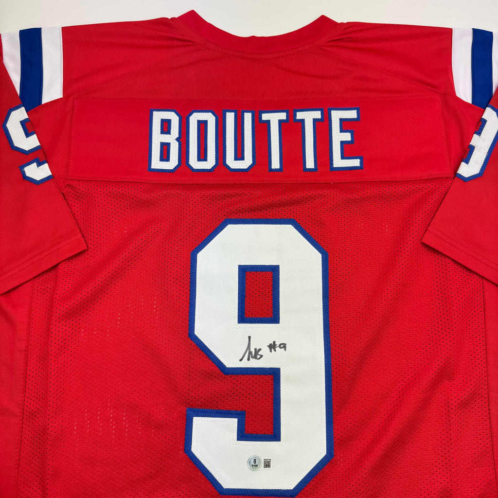 autographed-signed-kayshon-boutte-new-england-red-football-jersey-beckett-bas-coa