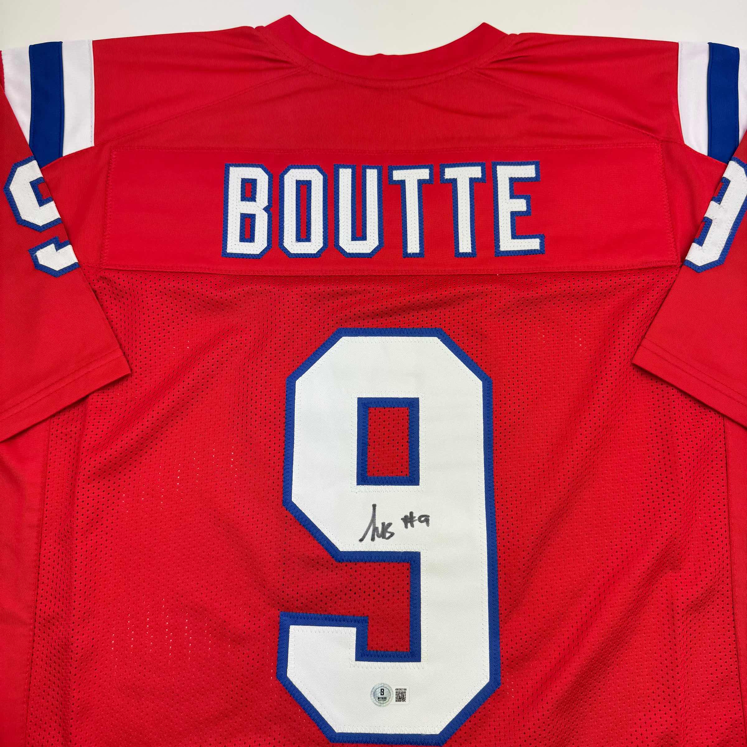 autographed-signed-kayshon-boutte-new-england-red-football-jersey-beckett-bas-coa