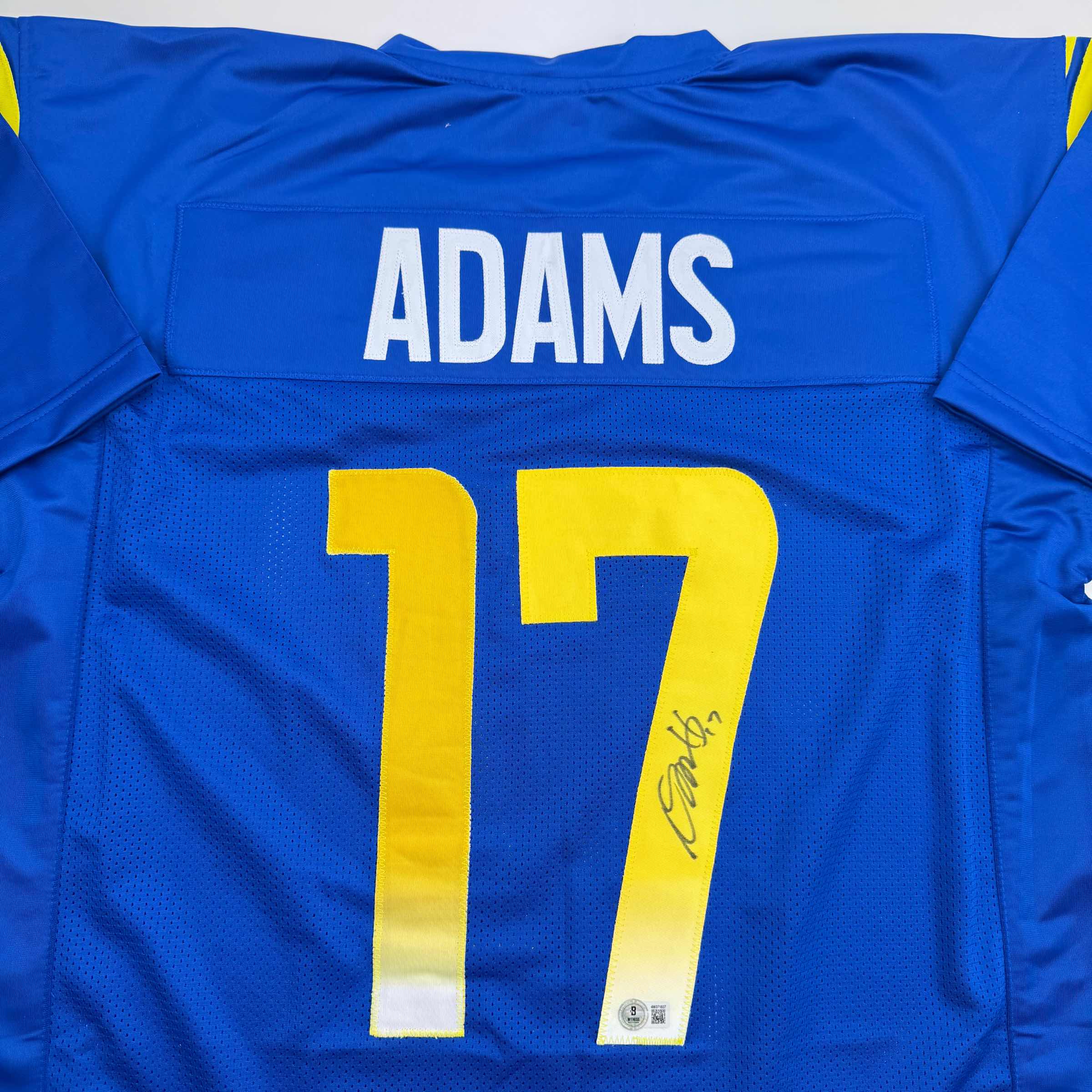 autographed-signed-davante-adams-los-angeles-la-blue-football-jersey-beckett-bas-coa