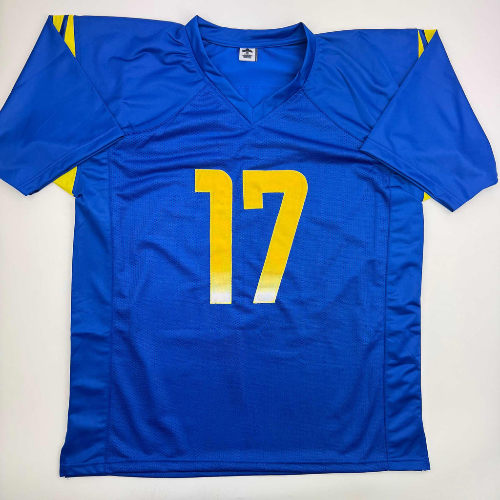 autographed-signed-davante-adams-los-angeles-la-blue-football-jersey-beckett-bas-coa