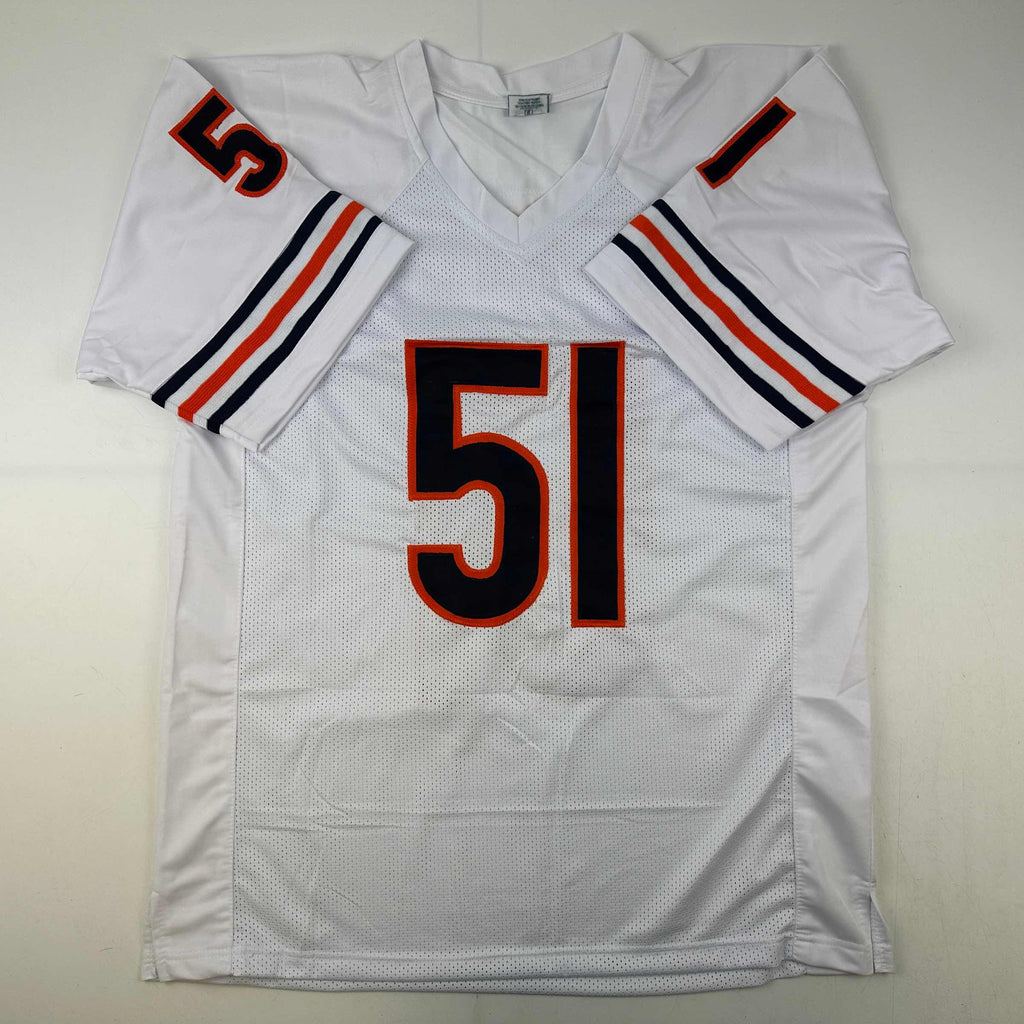 autographed-signed-dick-butkus-chicago-white-football-jersey-jsa-coa
