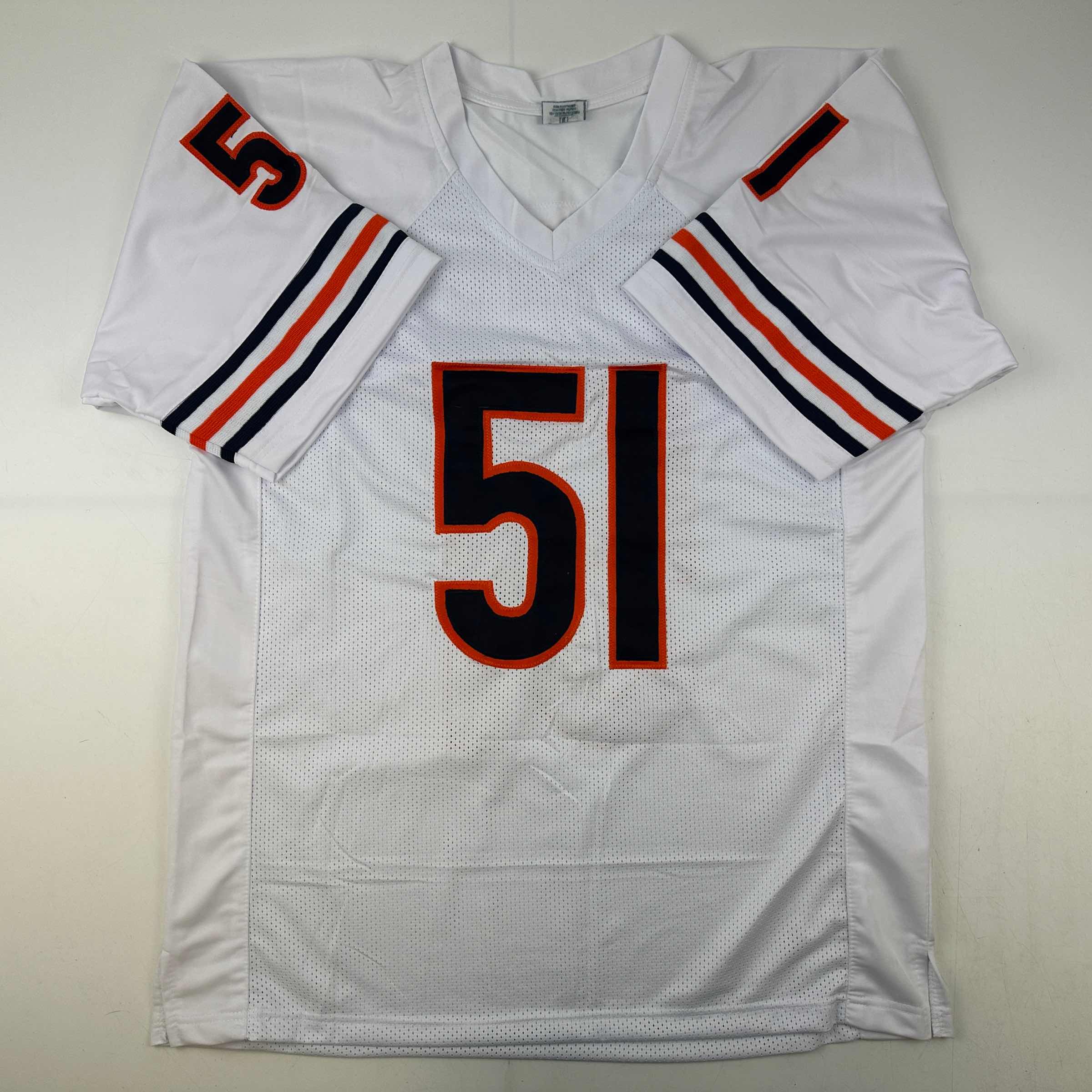 autographed-signed-dick-butkus-chicago-white-football-jersey-jsa-coa