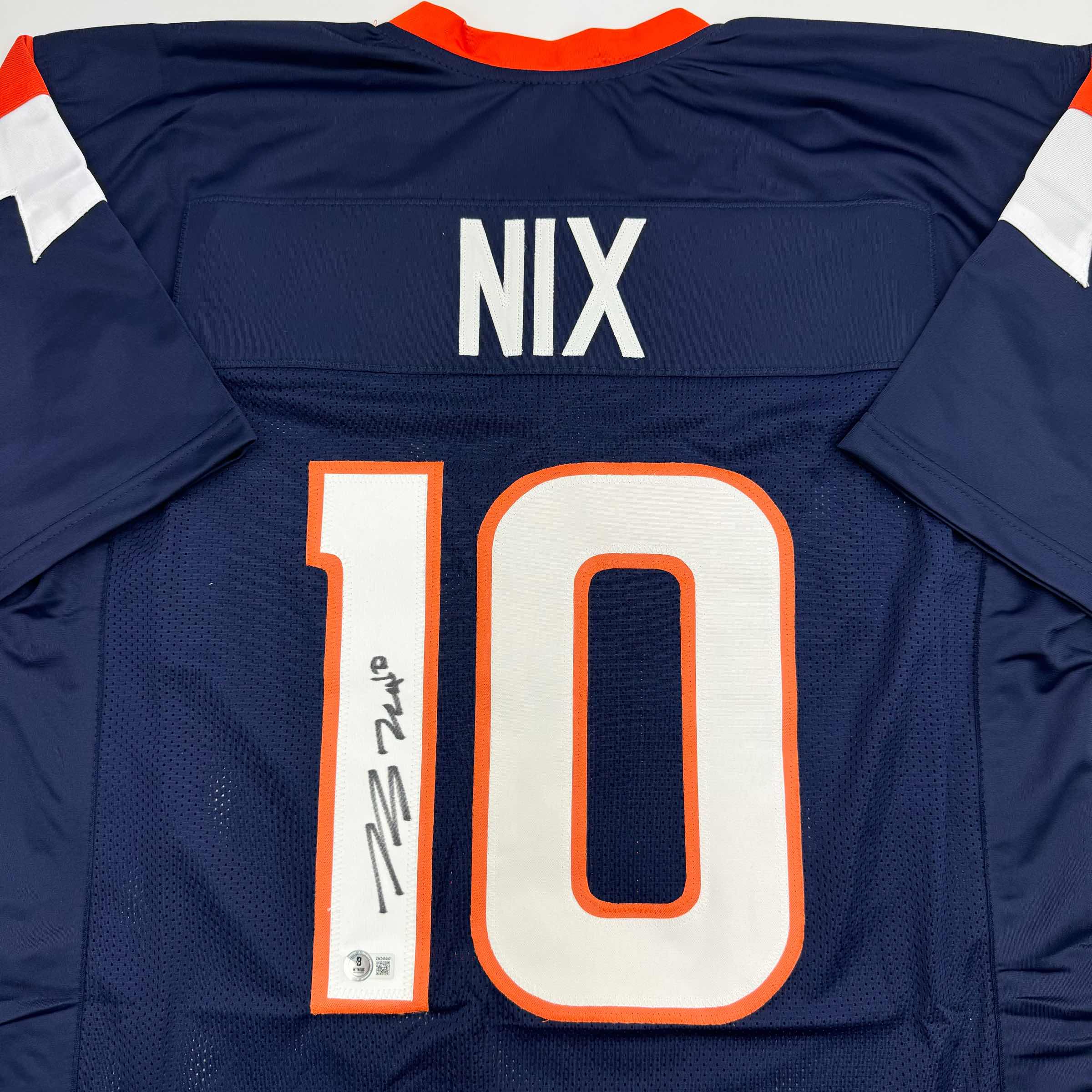 autographed-signed-bo-nix-denver-blue-football-jersey-beckett-bas-coa