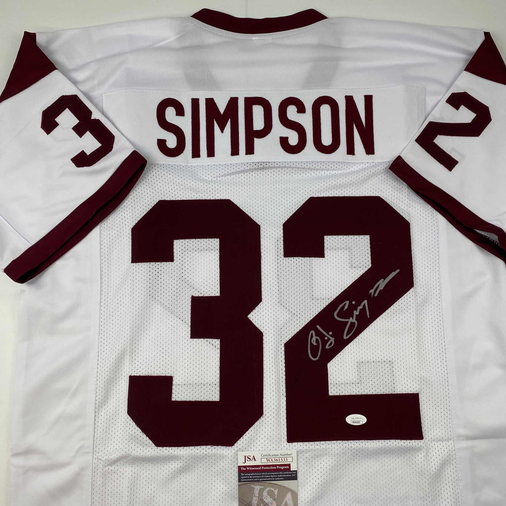 autographed-signed-oj-o-j-simpson-usc-white-football-jersey-jsa-coa