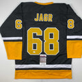 autographed-signed-jaromir-jagr-pittsburgh-black-hockey-jersey-jsa-coa