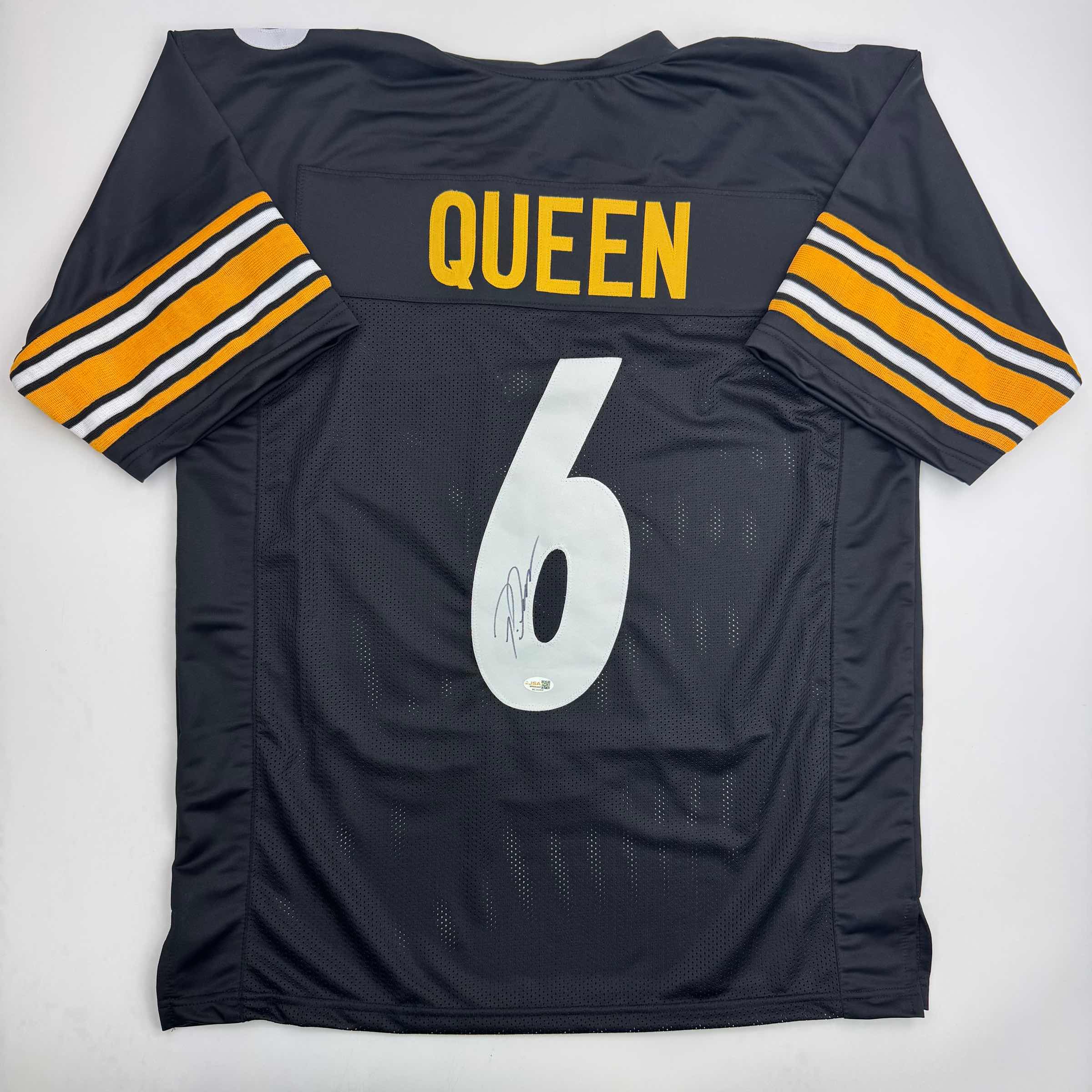 autographed-signed-patrick-queen-pittsburgh-black-football-jersey-jsa-coa