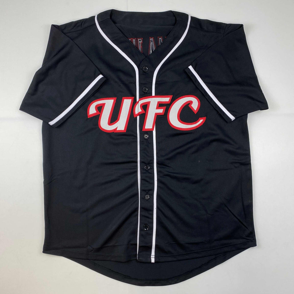 autographed-signed-thug-rose-namajunas-ufc-mma-black-ultimate-fighting-jersey-shirt-psa-dna-coa