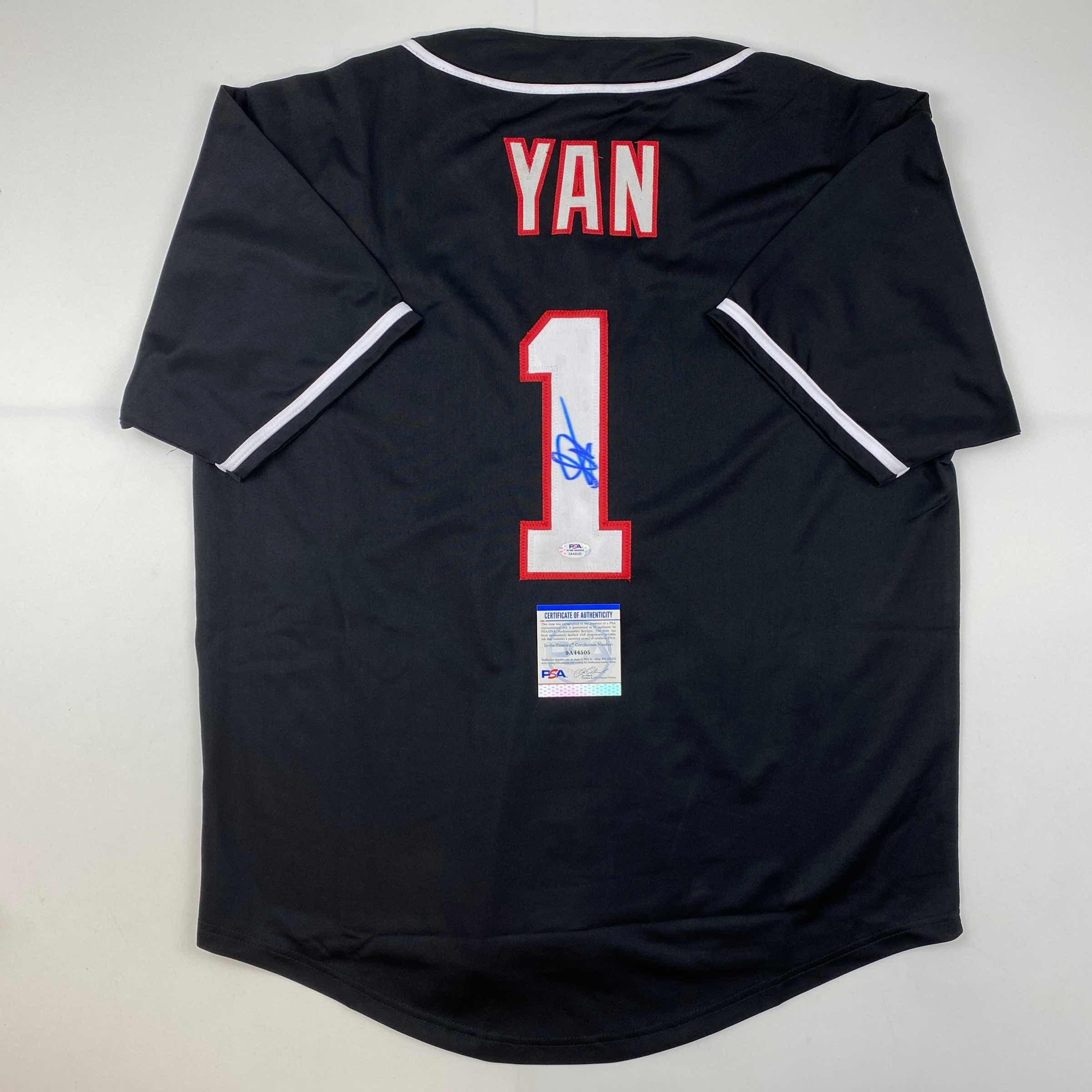 autographed-signed-petr-yan-ufc-mma-black-ultimate-fighting-jersey-shirt-psa-dna-coa