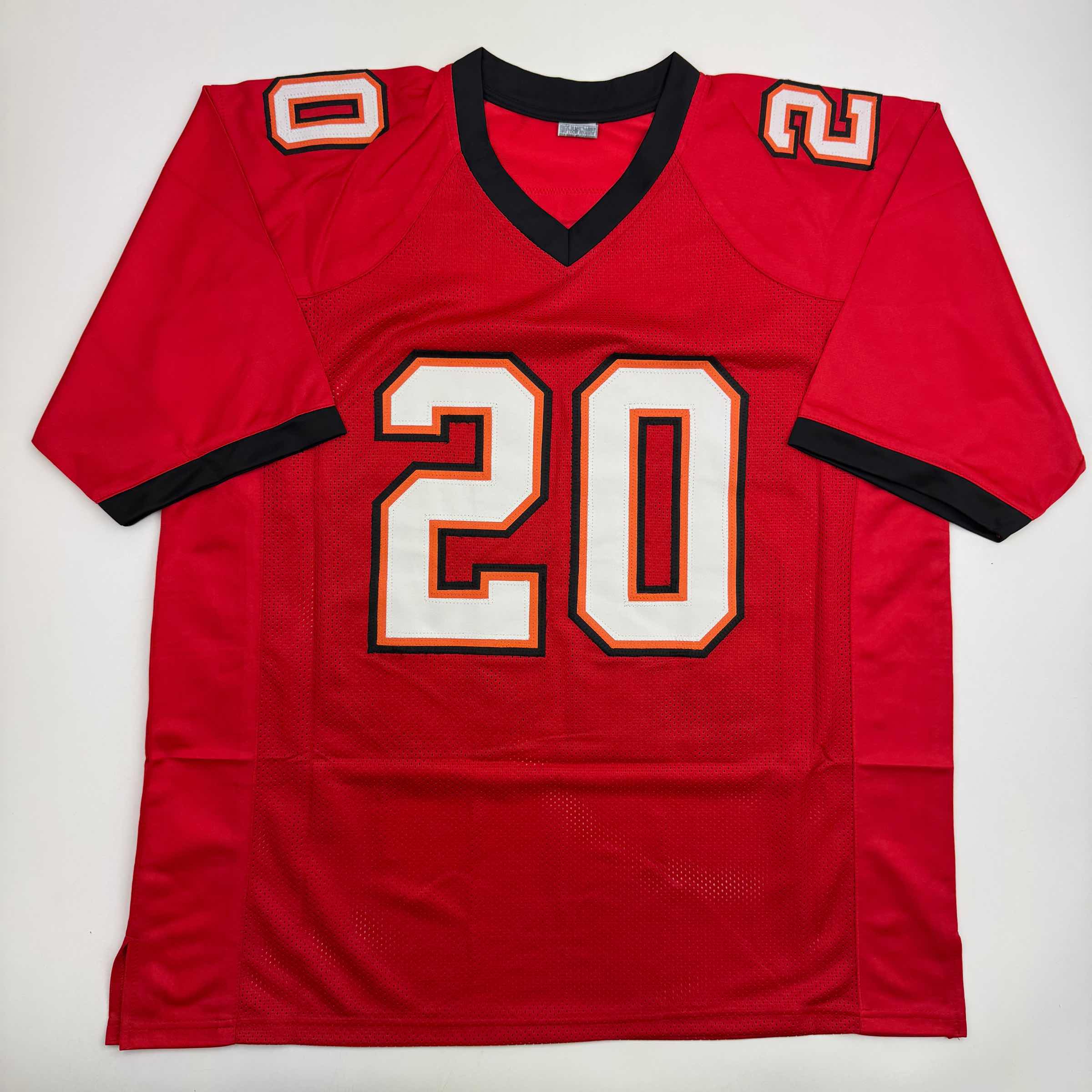 autographed-signed-ronde-barber-hof-23-tampa-bay-red-football-jersey-beckett-bas-coa