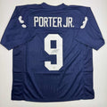 autographed-signed-joey-porter-jr-penn-state-blue-college-football-jersey-beckett-bas-coa