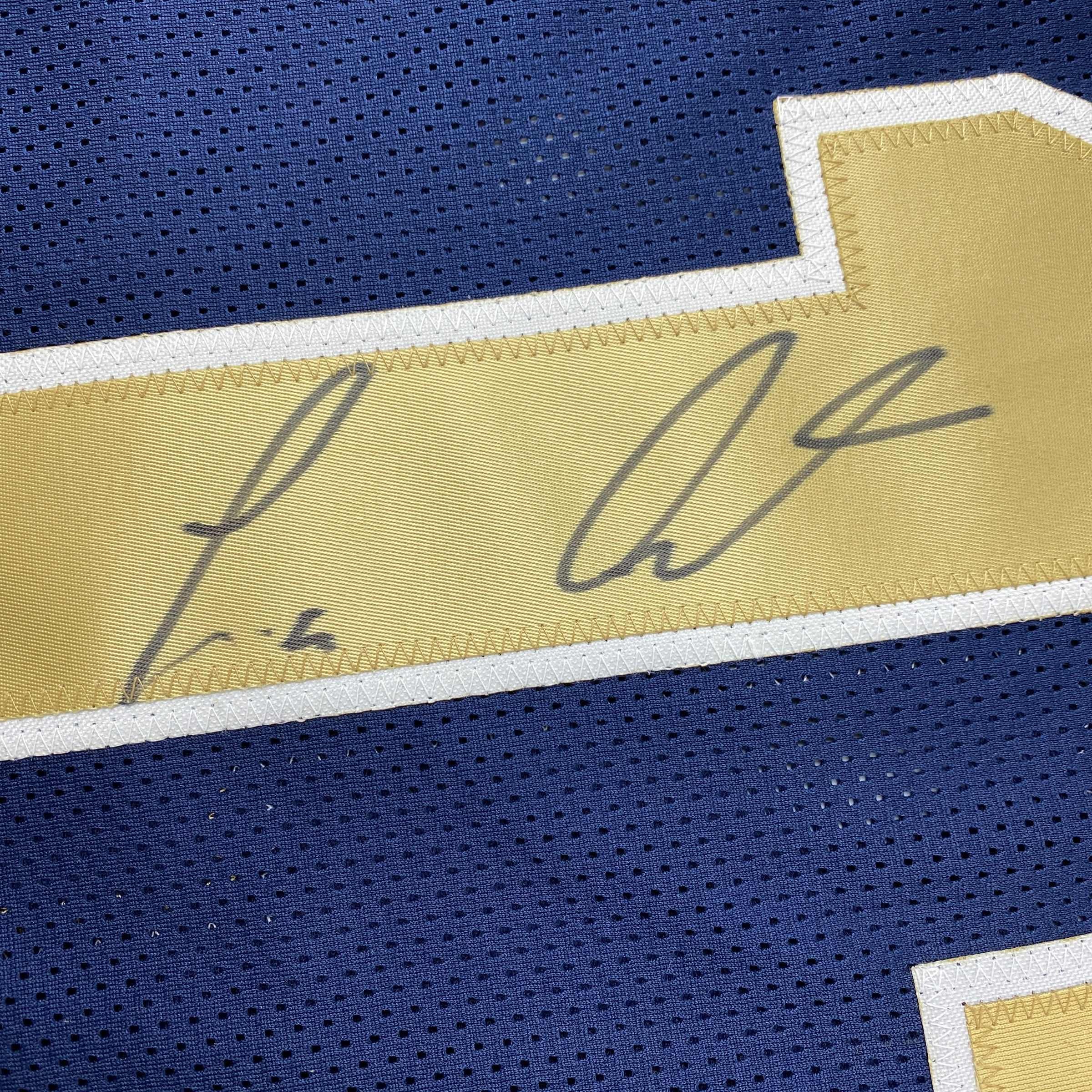 autographed-signed-tavon-austin-st-louis-blue-football-jersey-jsa-coa