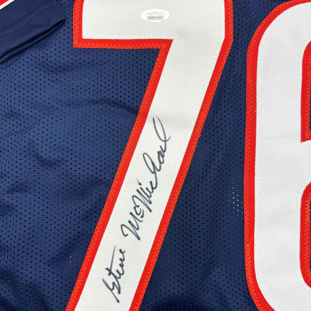 autographed-signed-steve-mcmichael-chicago-blue-football-jersey-jsa-coa
