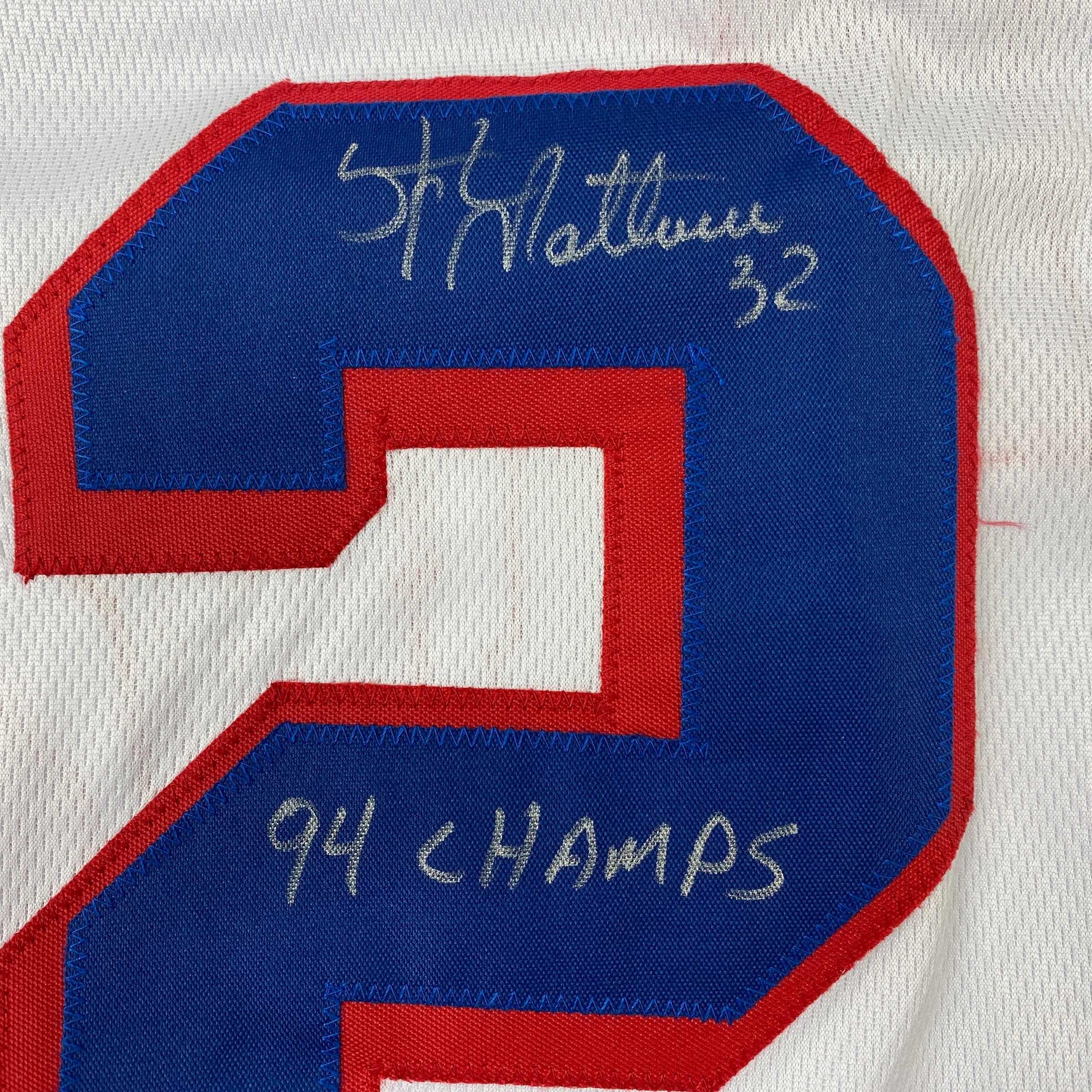 autographed-signed-stephane-matteau-94-champs-new-york-white-hockey-jersey-jsa-coa