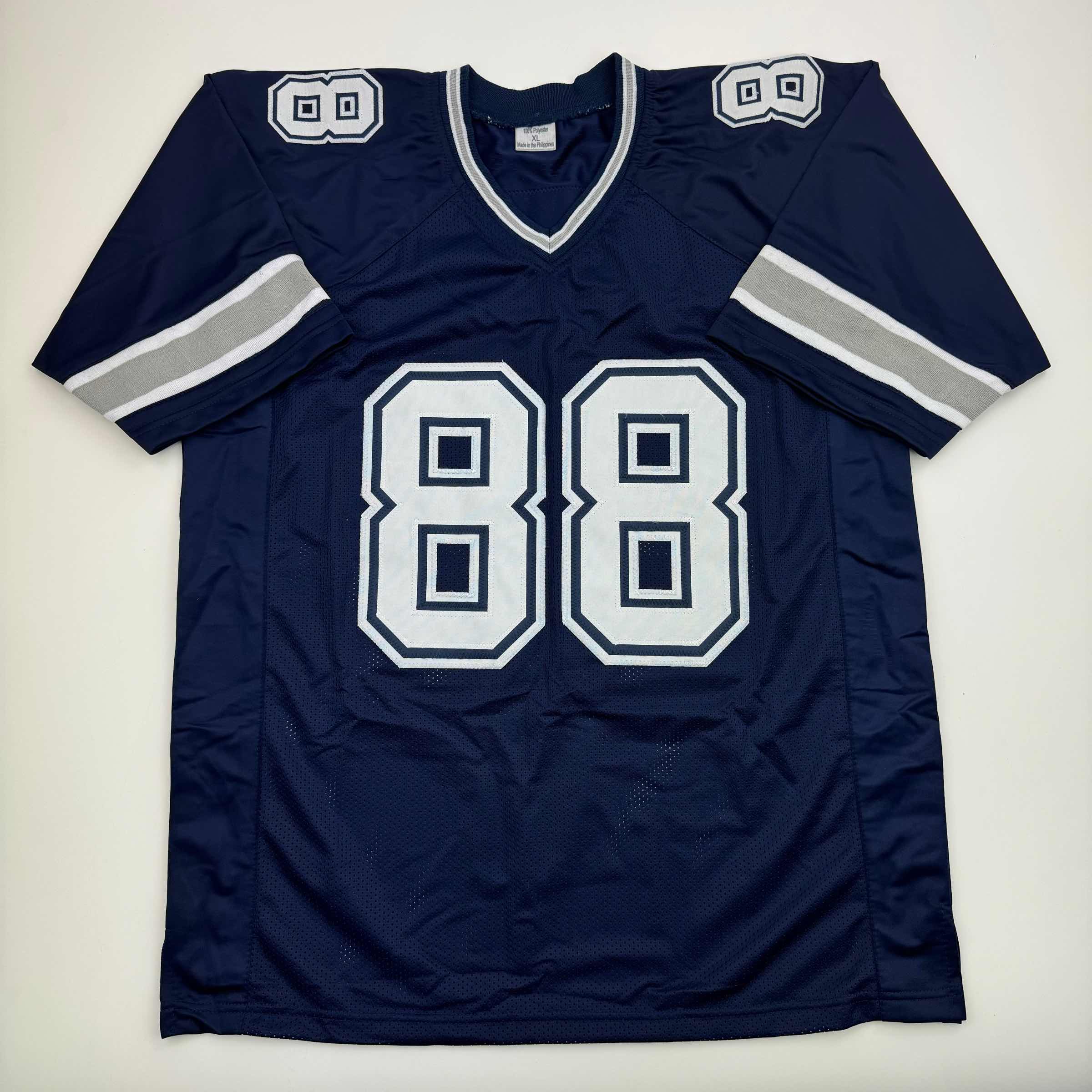 autographed-signed-drew-pearson-dallas-navy-football-jersey-beckett-bas-coa