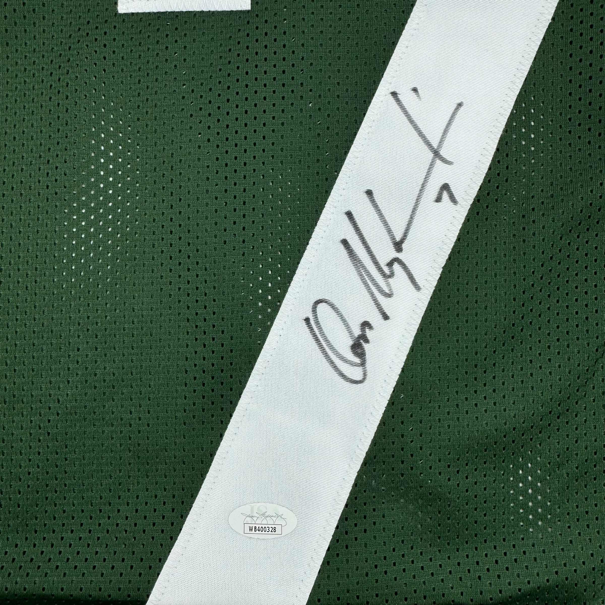 autographed-signed-don-majkowski-green-bay-green-football-jersey-jsa-coa