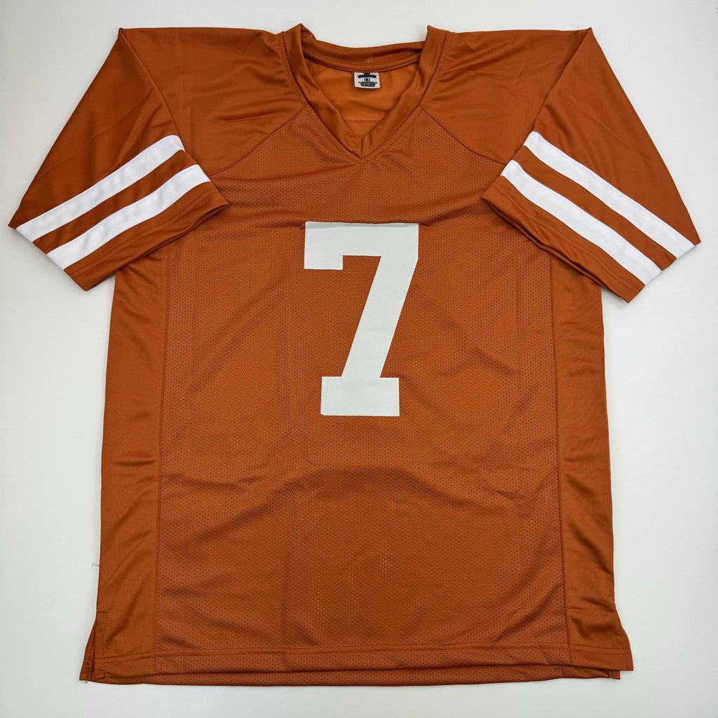 autographed-signed-isaiah-bond-texas-orange-college-football-jersey-jsa-coa