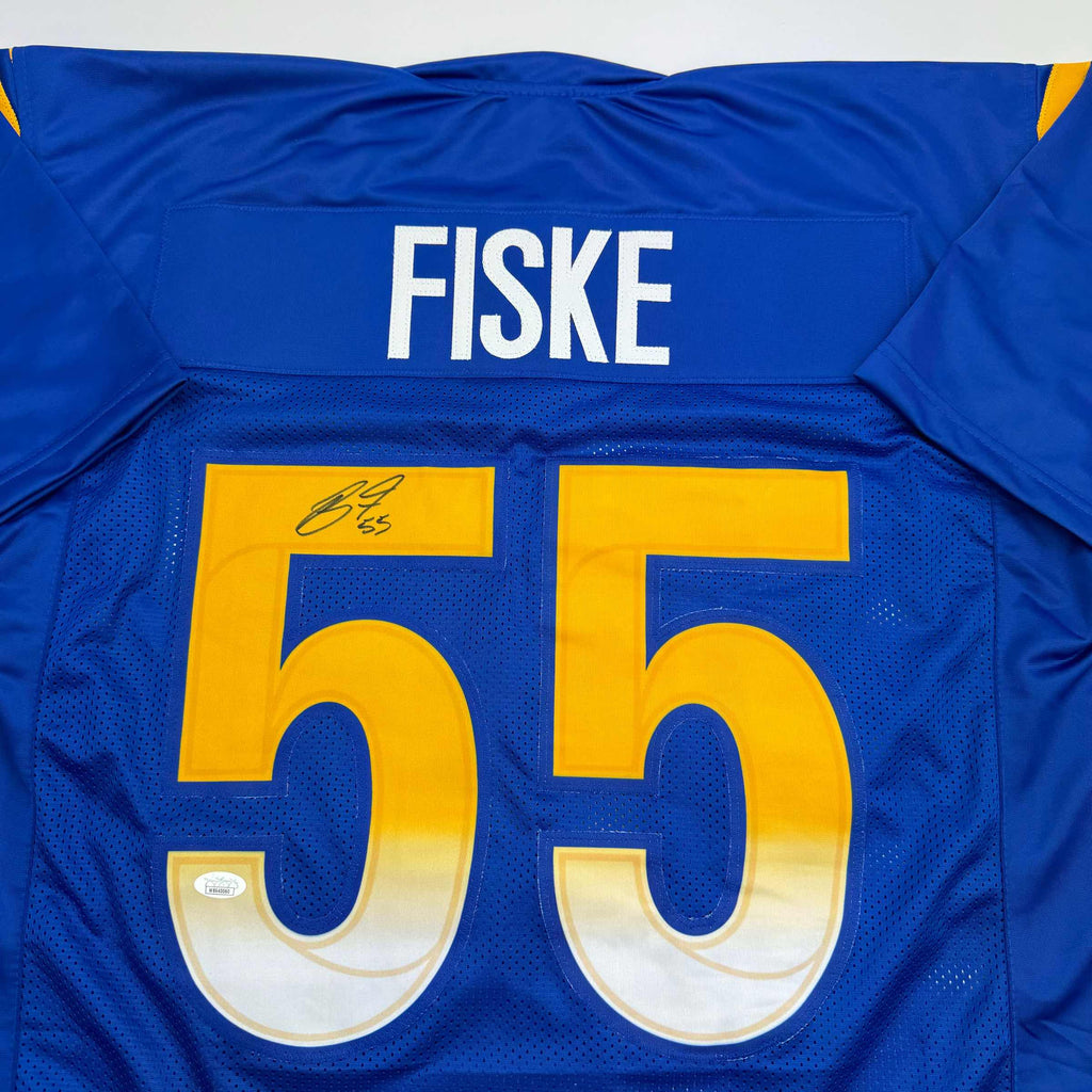 autographed-signed-braden-fiske-los-angeles-la-blue-football-jersey-jsa-coa