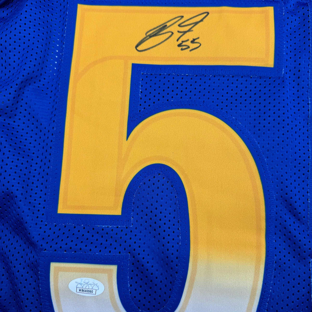 autographed-signed-braden-fiske-los-angeles-la-blue-football-jersey-jsa-coa
