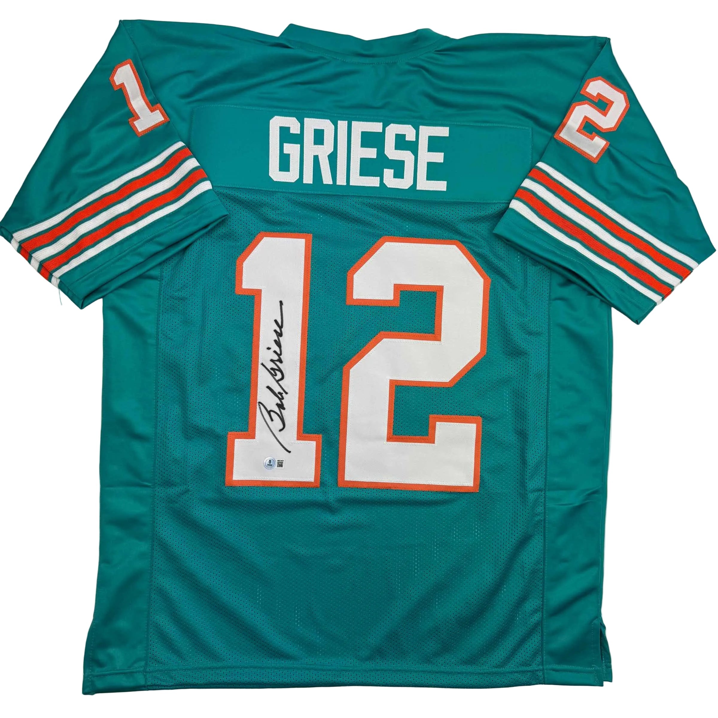 autographed-signed-bob-griese-miami-teal-football-jersey-jsa-coa