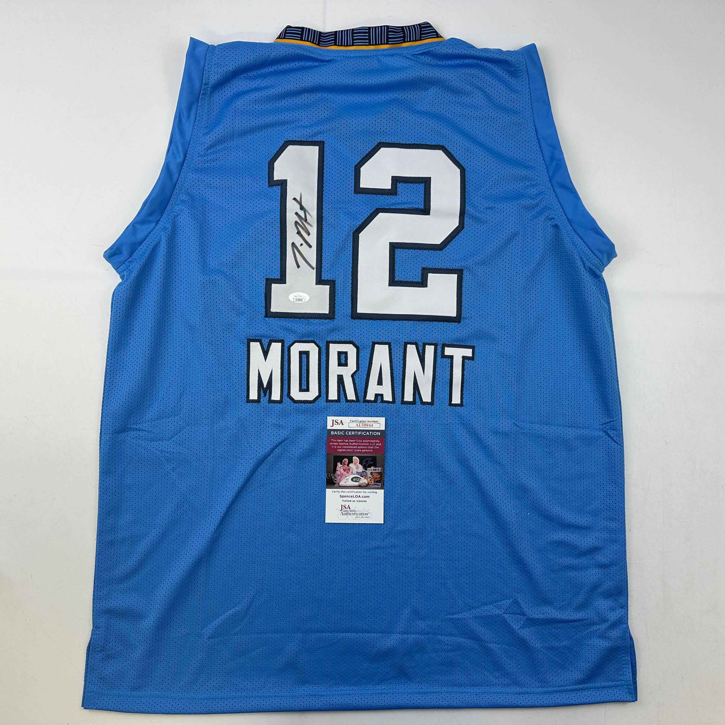 autographed-signed-ja-morant-memphis-light-blue-basketball-jersey-jsa-coa