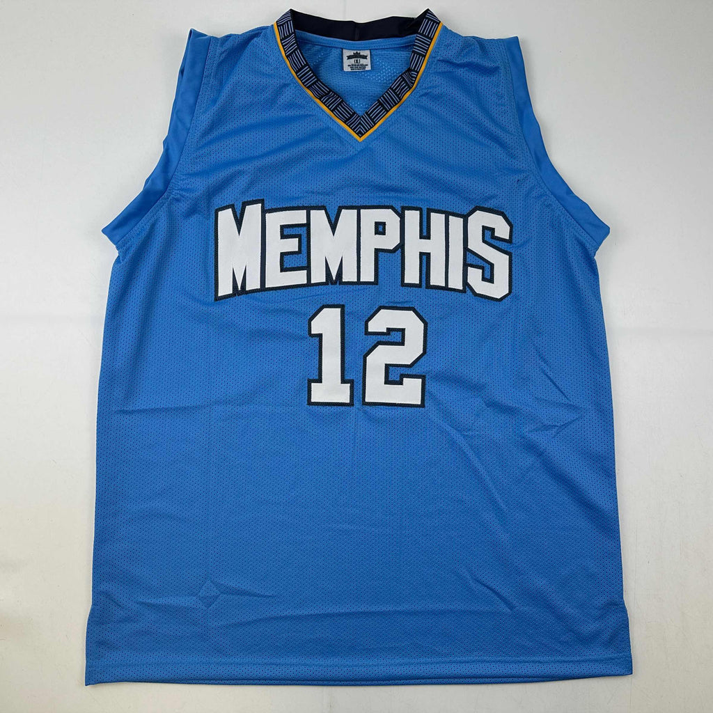 autographed-signed-ja-morant-memphis-light-blue-basketball-jersey-jsa-coa