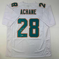 autographed-signed-devon-devon-achane-miami-white-football-jersey-beckett-bas-coa