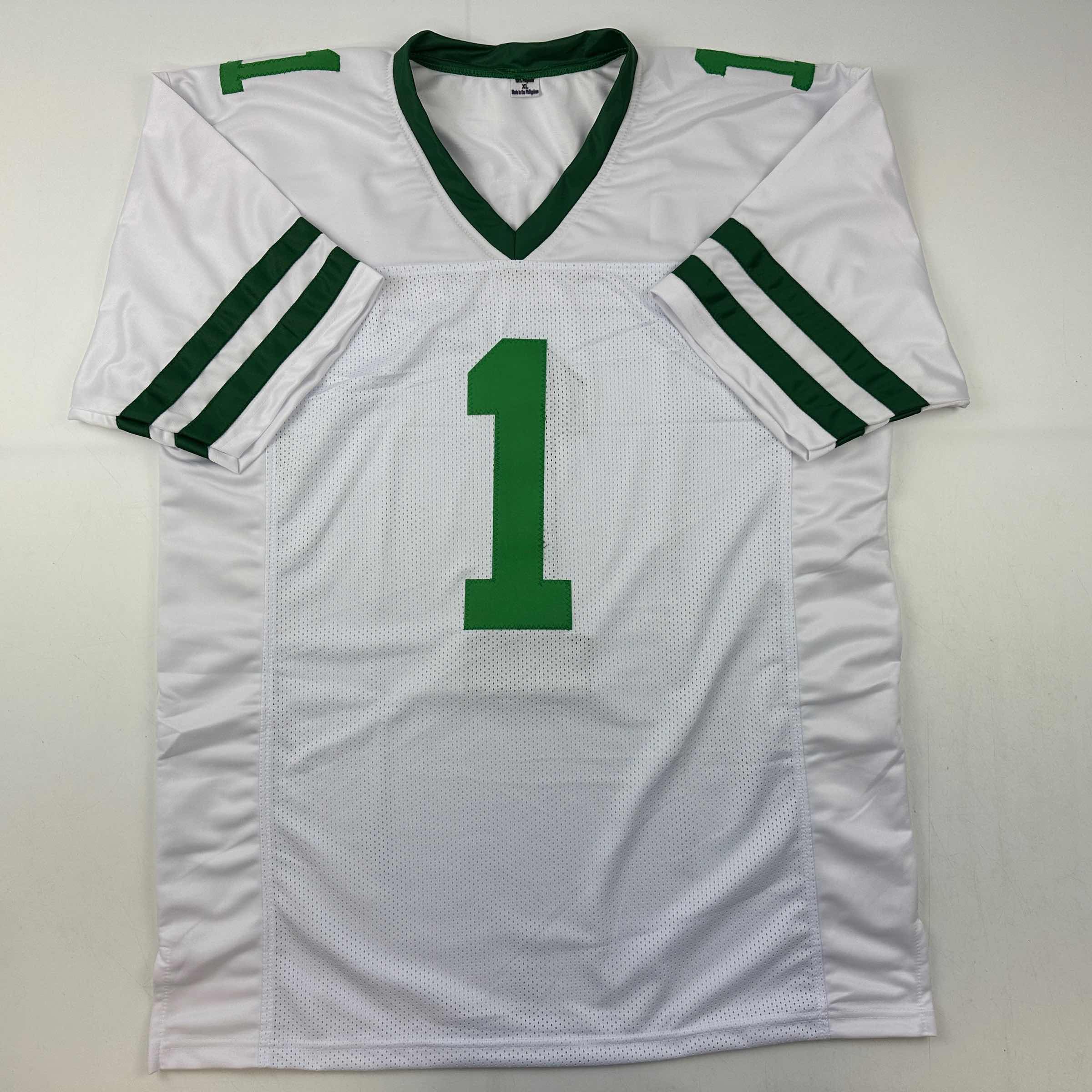 autographed-signed-ahmad-sauce-gardner-new-york-white-retro-football-jersey-beckett-bas-coa
