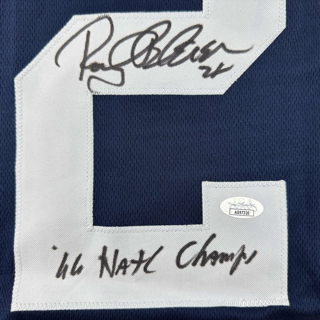 autographed-signed-rocky-bleier-66-natl-champs-notre-dame-blue-college-football-jersey-jsa-coa