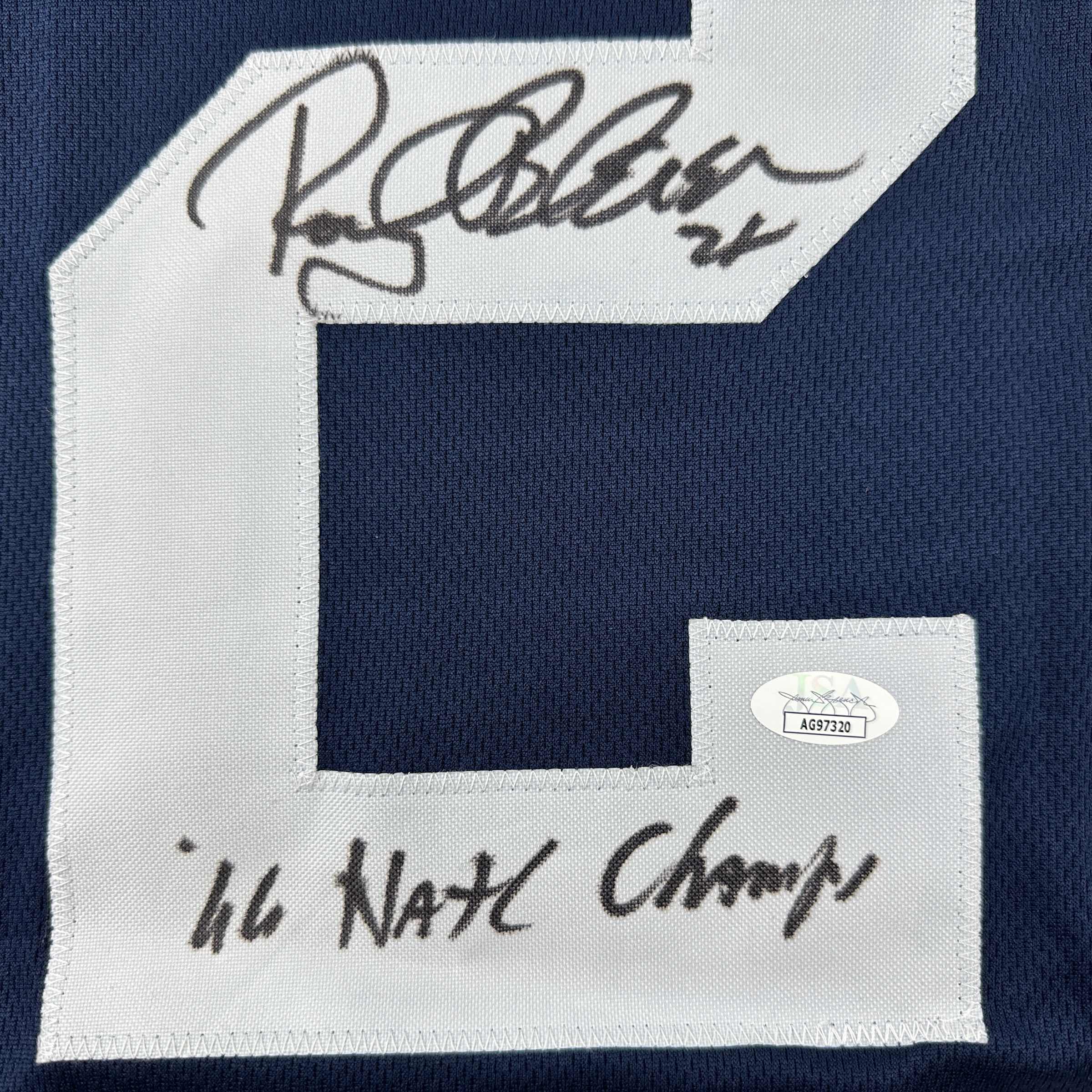 autographed-signed-rocky-bleier-66-natl-champs-notre-dame-blue-college-football-jersey-jsa-coa