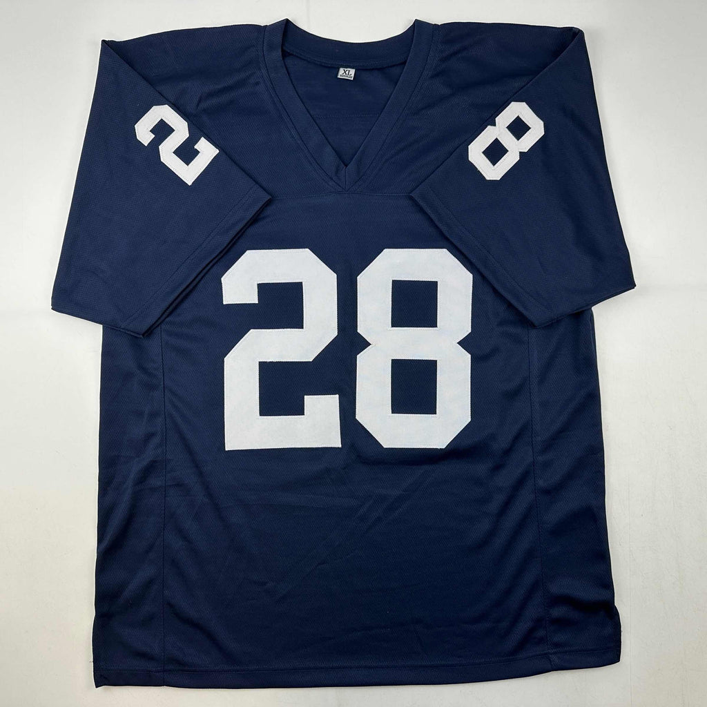 autographed-signed-rocky-bleier-66-natl-champs-notre-dame-blue-college-football-jersey-jsa-coa