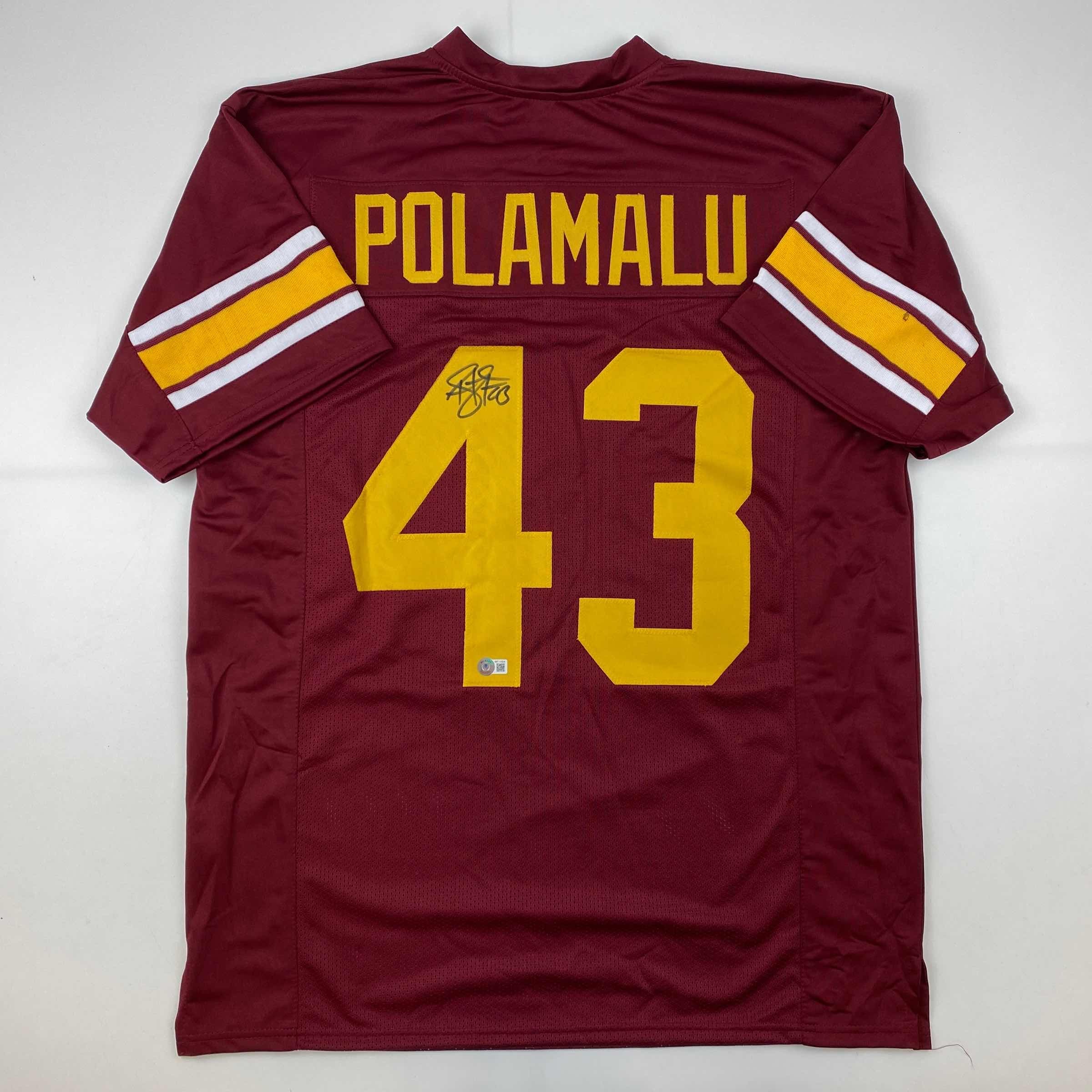 autographed-signed-troy-polamalu-usc-southen-cal-maroon-college-football-jersey-beckett-bas-coa