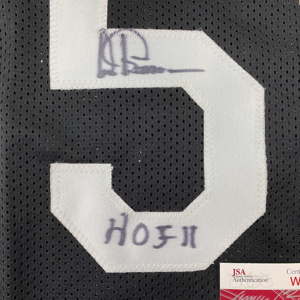 autographed-signed-artis-gilmore-hof-11-san-antonio-black-basketball-jersey-jsa-coa