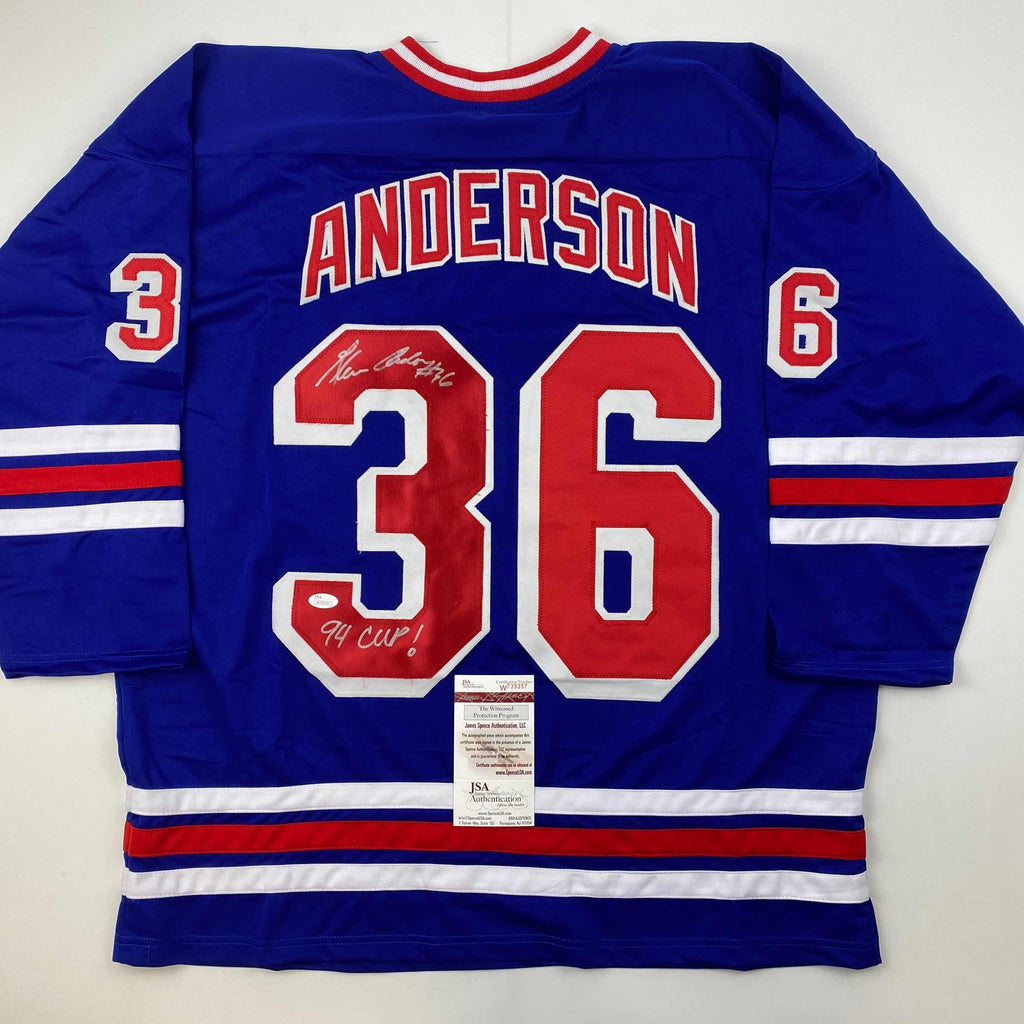 autographed-signed-glenn-anderson-94-sc-champs-new-york-blue-hockey-jersey-jsa-coa