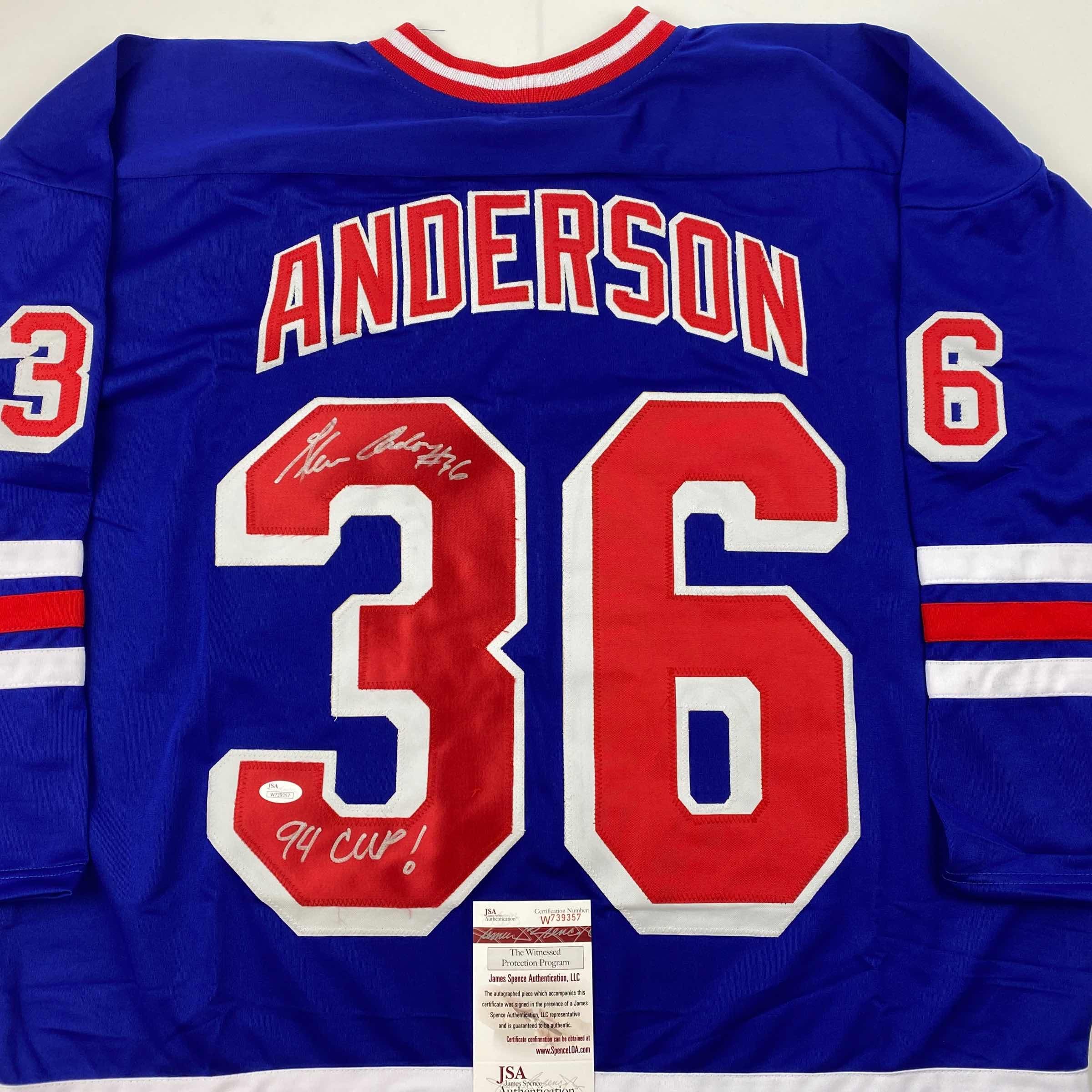 autographed-signed-glenn-anderson-94-sc-champs-new-york-blue-hockey-jersey-jsa-coa
