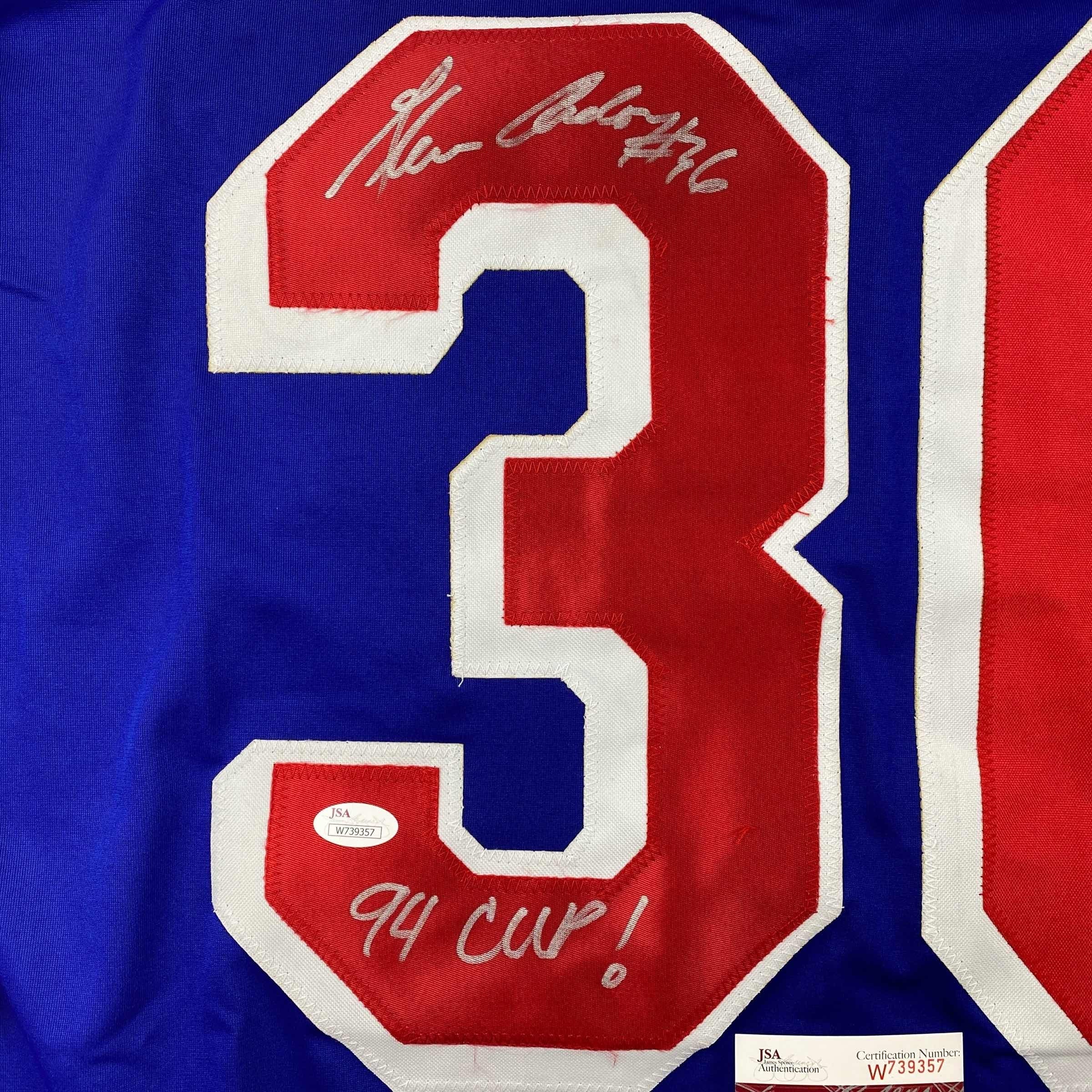 autographed-signed-glenn-anderson-94-sc-champs-new-york-blue-hockey-jersey-jsa-coa
