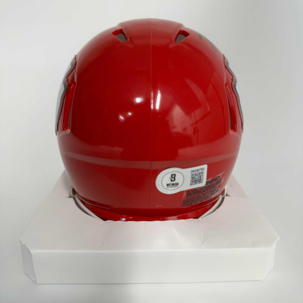 autographed-signed-trent-mcduffie-kansas-city-chiefs-red-mini-football-helmet-beckett-bas-coa
