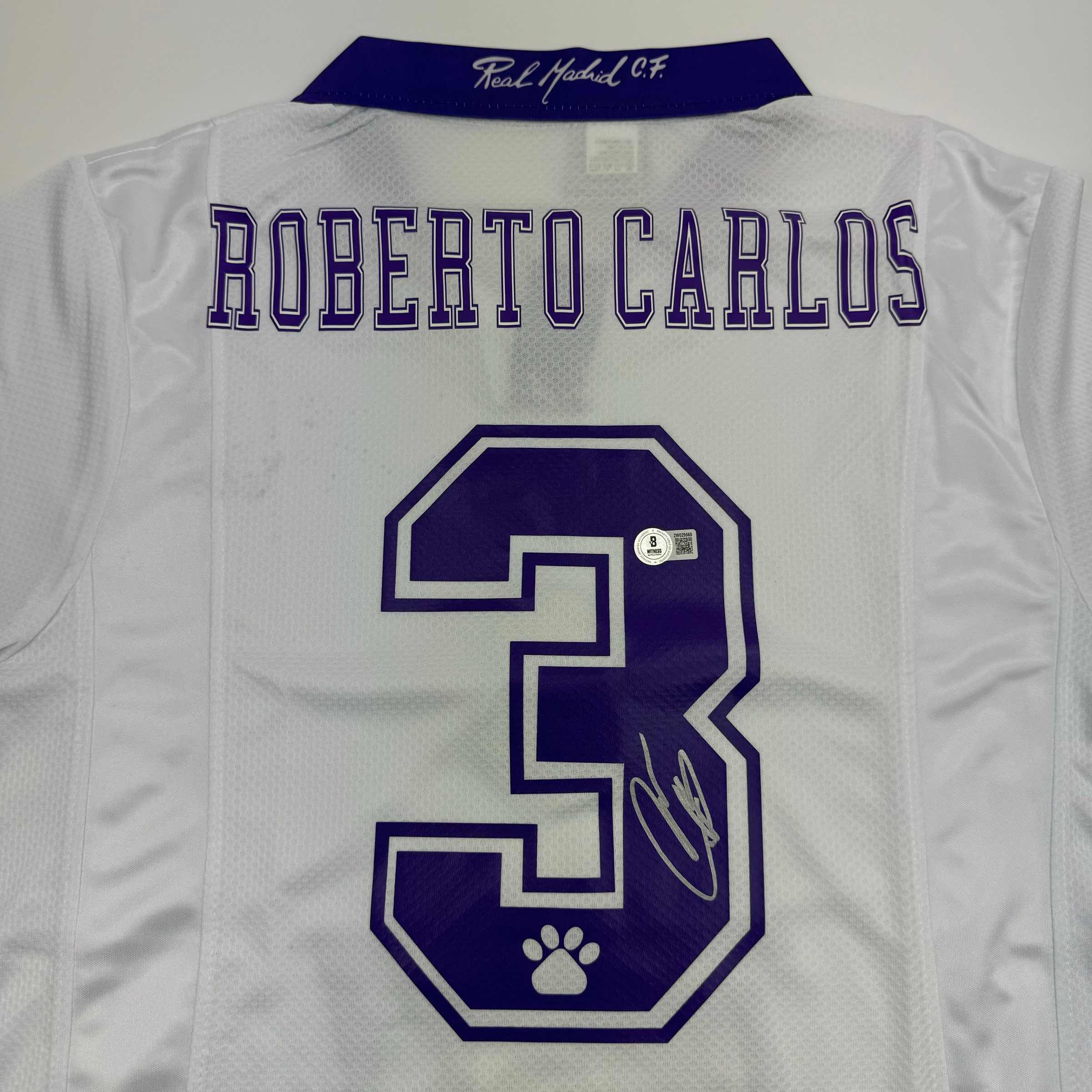 autographed-signed-roberto-carlos-real-madrid-white-soccer-jersey-beckett-bas-coa-2