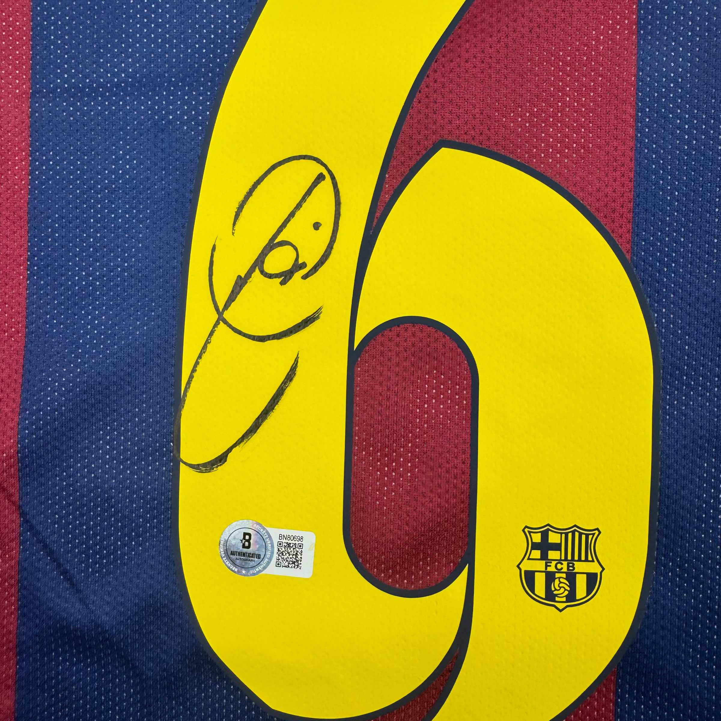 autographed-signed-xavi-fc-barcelona-blue-soccer-jersey-beckett-bas-coa