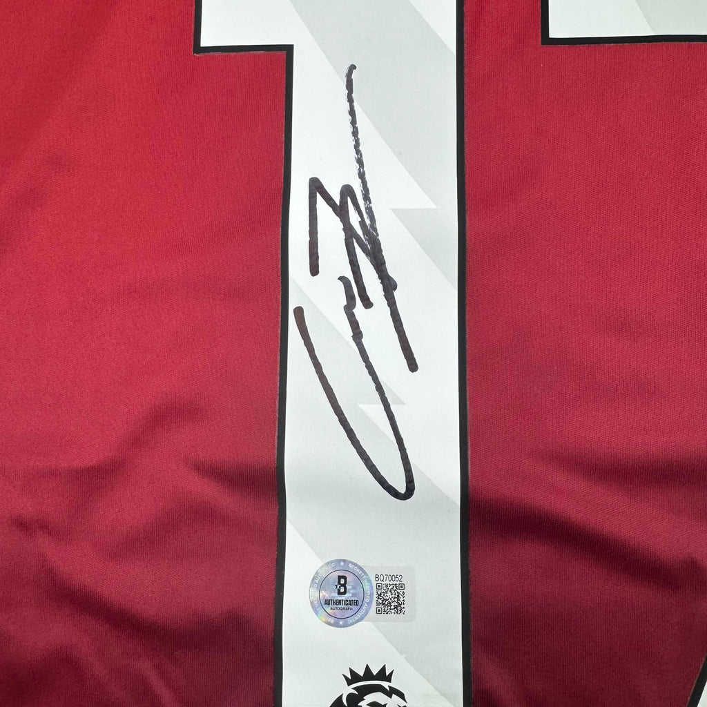 autographed-signed-alejandro-garnacho-manchester-united-red-soccer-jersey-beckett-bas-coa-3