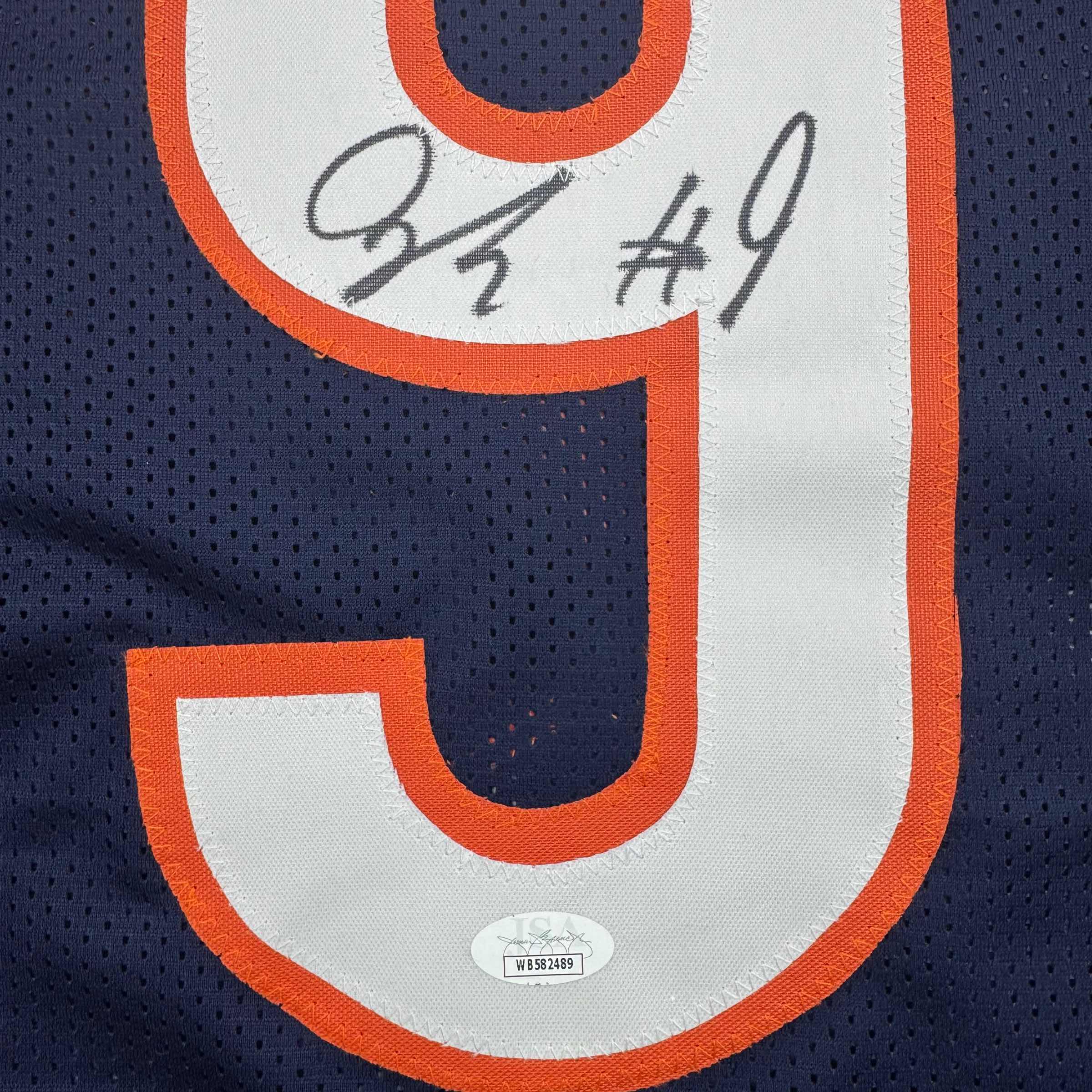 autographed-signed-jaquan-brisker-chicago-blue-football-jersey-jsa-coa