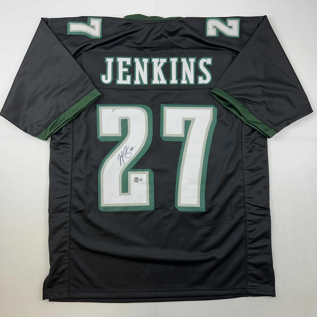 autographed-signed-malcolm-jenkins-philadelphia-black-football-jersey-beckett-bas-coa