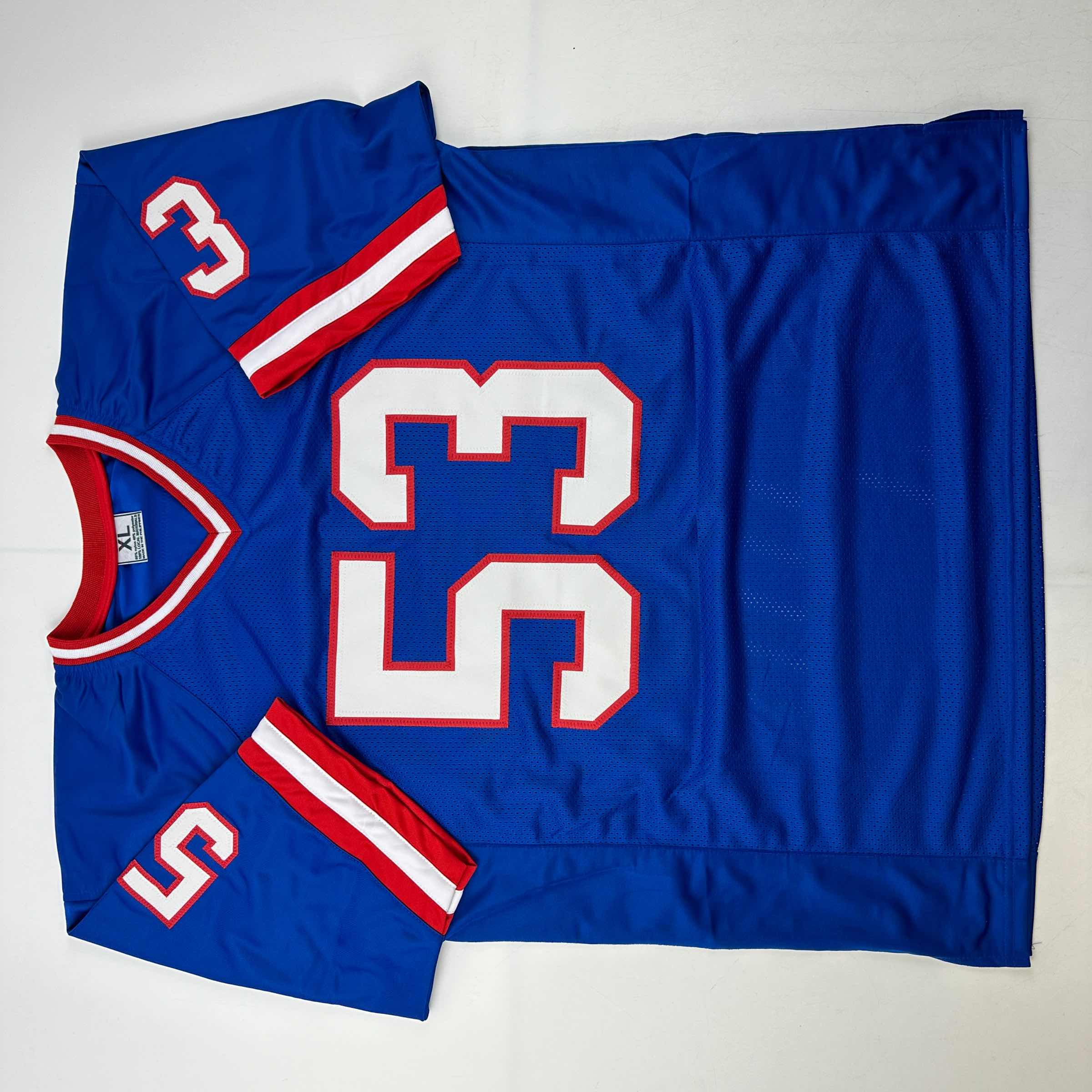 autographed-signed-harry-carson-new-york-blue-football-jersey-beckett-bas-coa